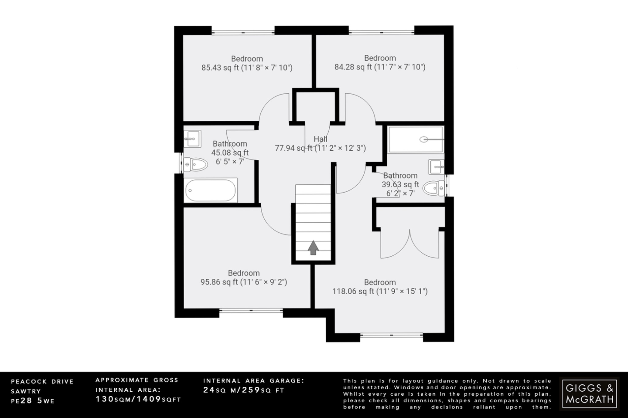 4 bed detached house for sale in Peacock Drive, Huntingdon - Property Floorplan