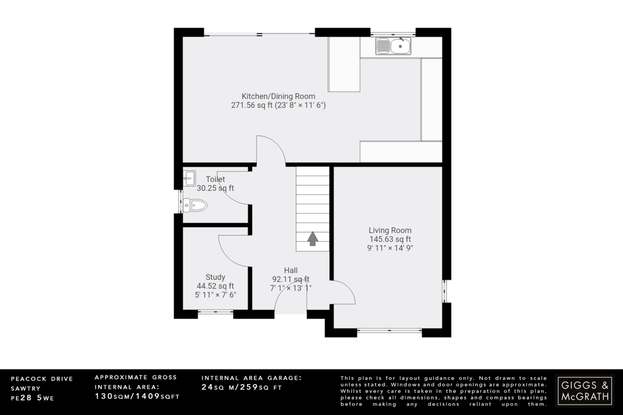 4 bed detached house for sale in Peacock Drive, Huntingdon - Property Floorplan