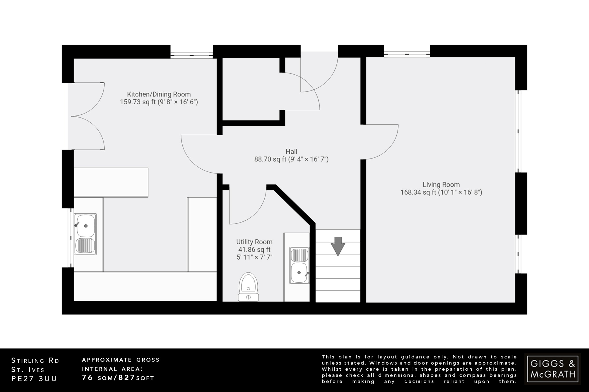 3 bed detached house for sale in Stirling Road, St. Ives - Property Floorplan