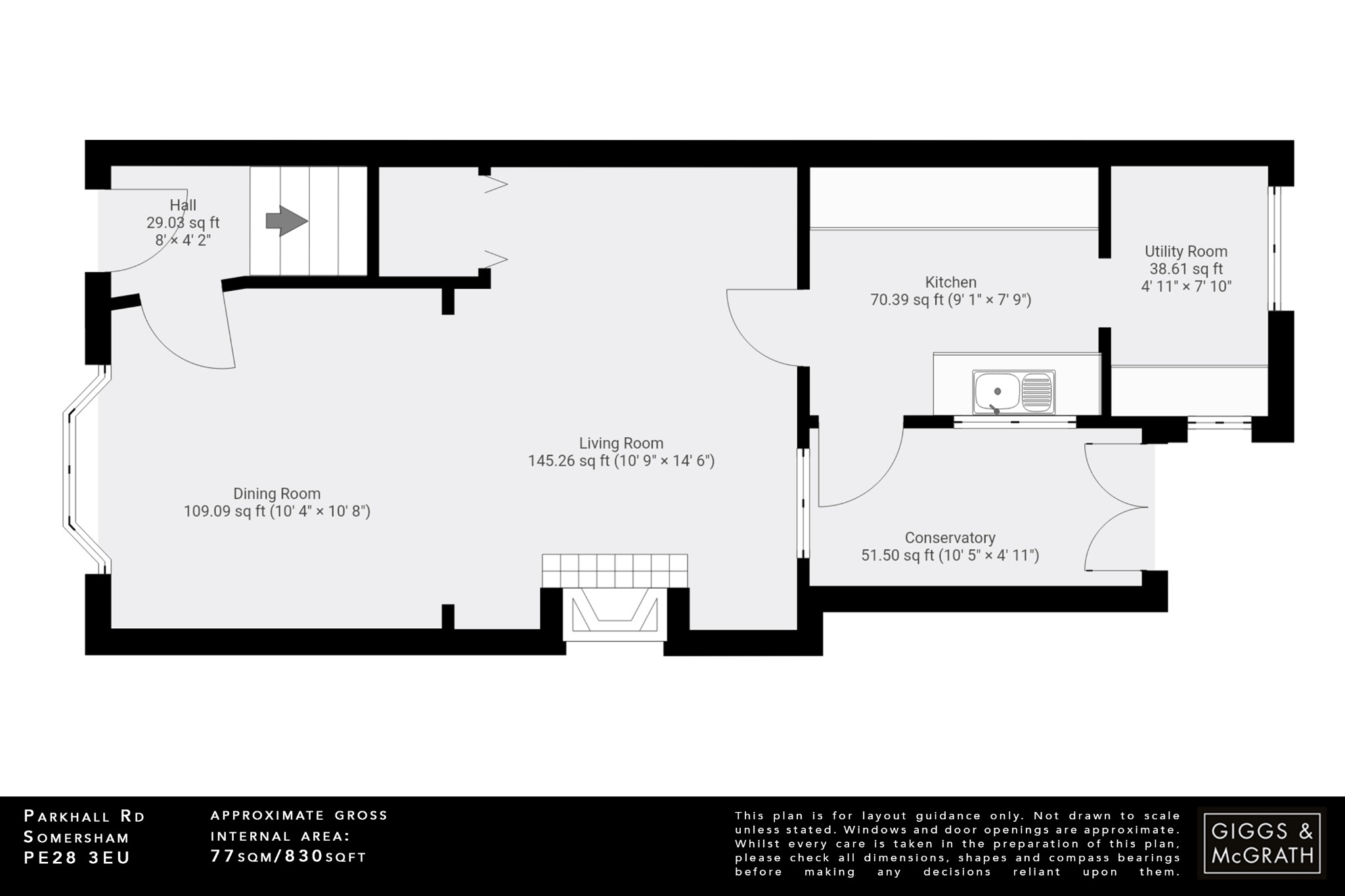 2 bed end of terrace house for sale in Parkhall Road, Huntingdon - Property Floorplan