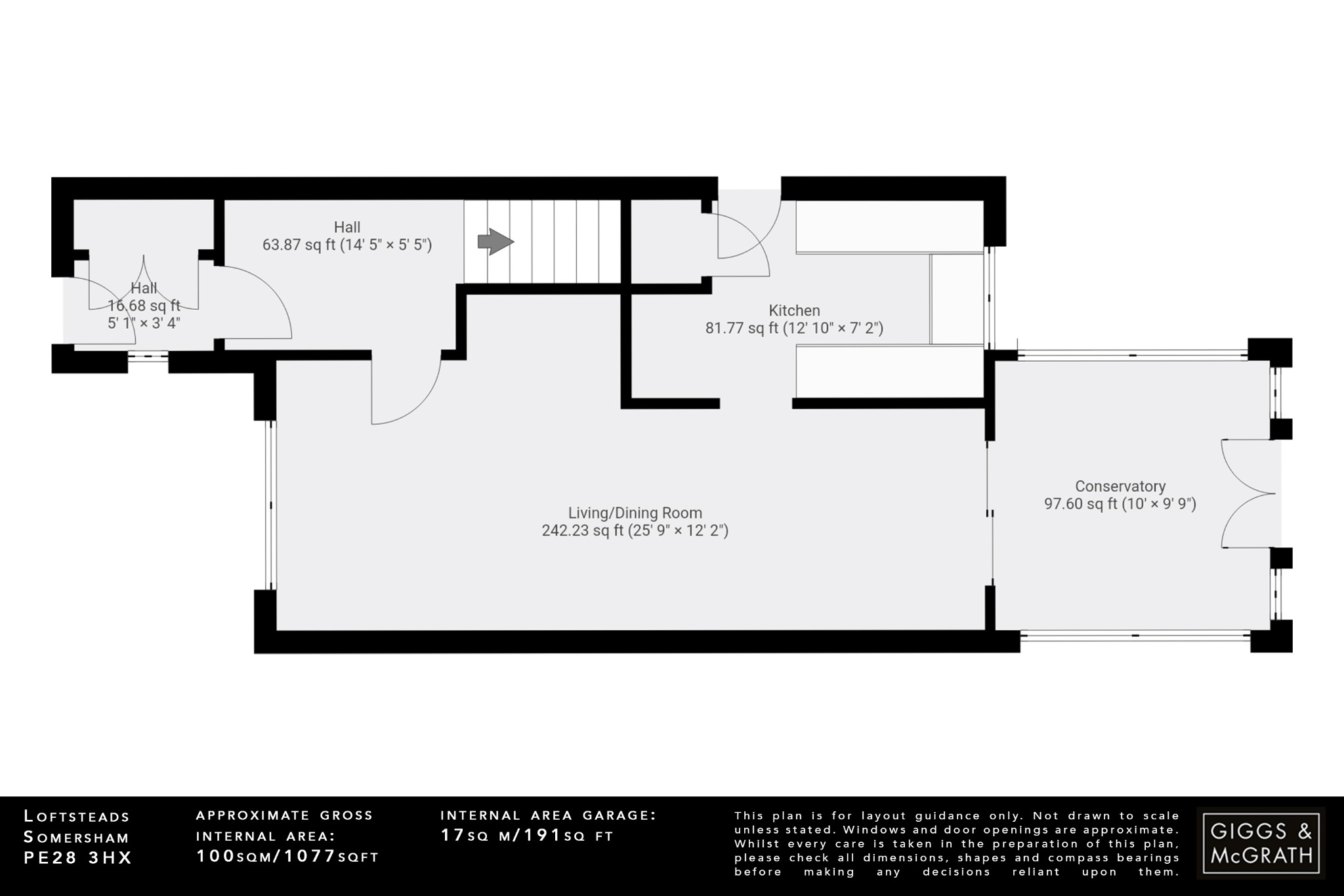 3 bed detached house for sale in Loftsteads, Huntingdon - Property Floorplan