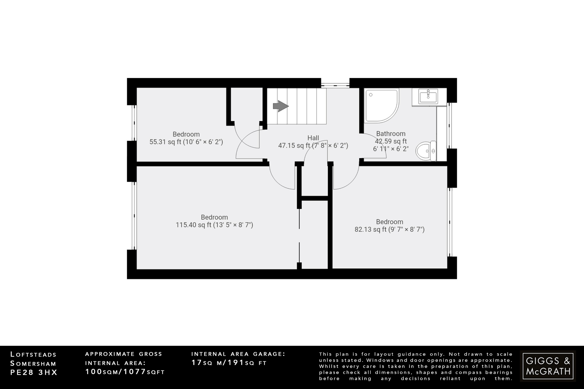 3 bed detached house for sale in Loftsteads, Huntingdon - Property Floorplan