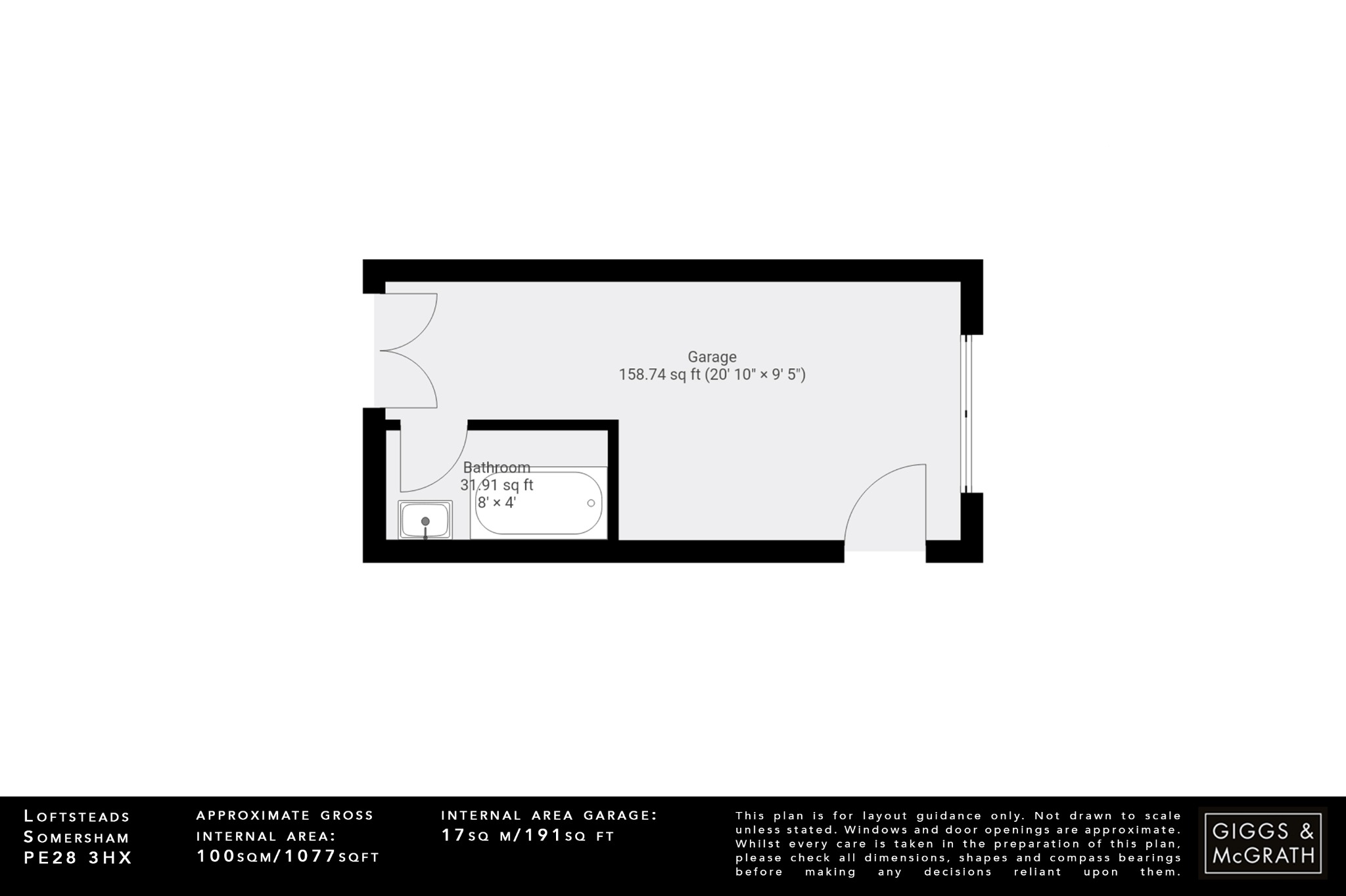 3 bed detached house for sale in Loftsteads, Huntingdon - Property Floorplan