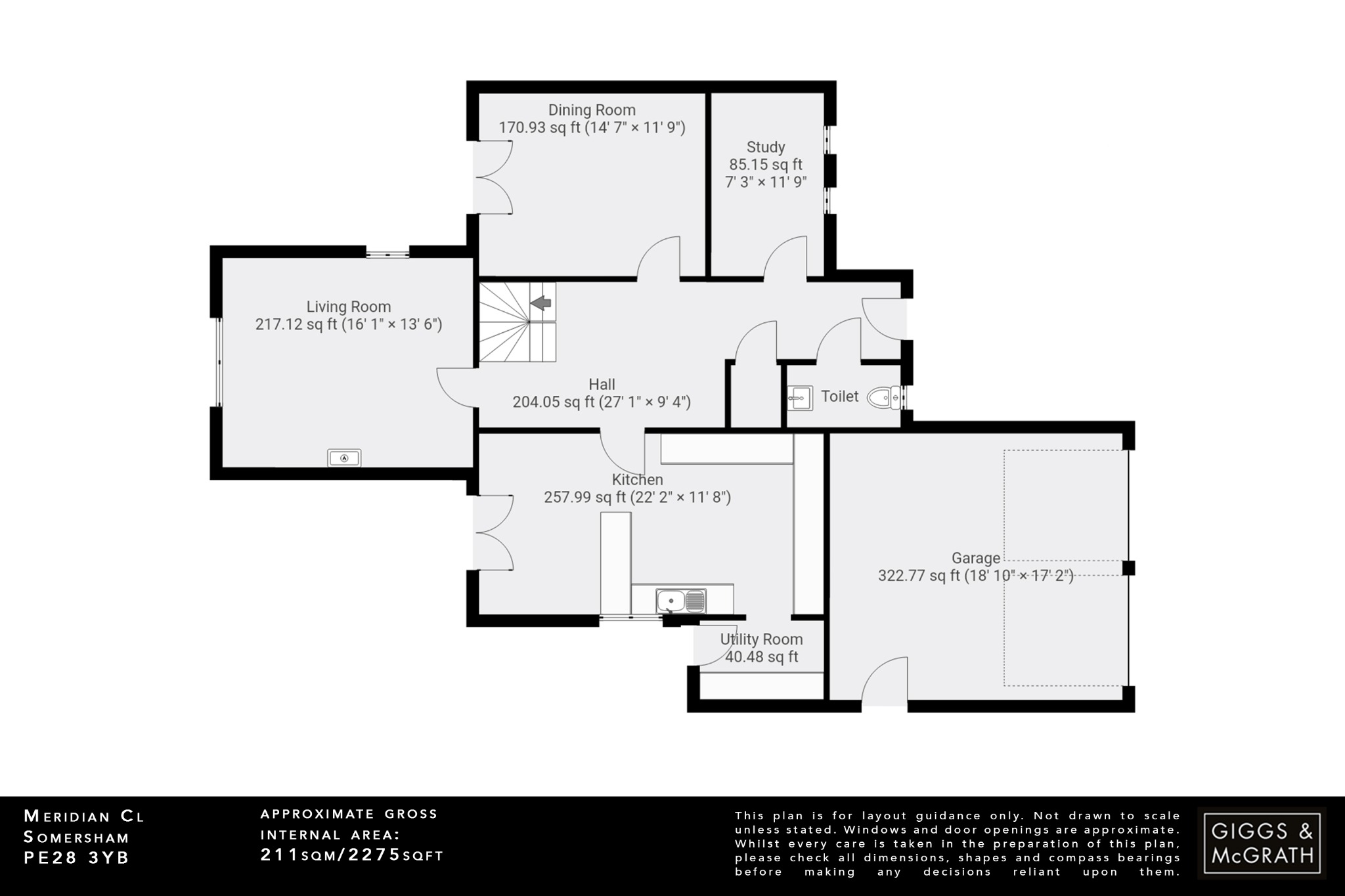 5 bed detached house for sale in Meridian Close, Huntingdon - Property Floorplan