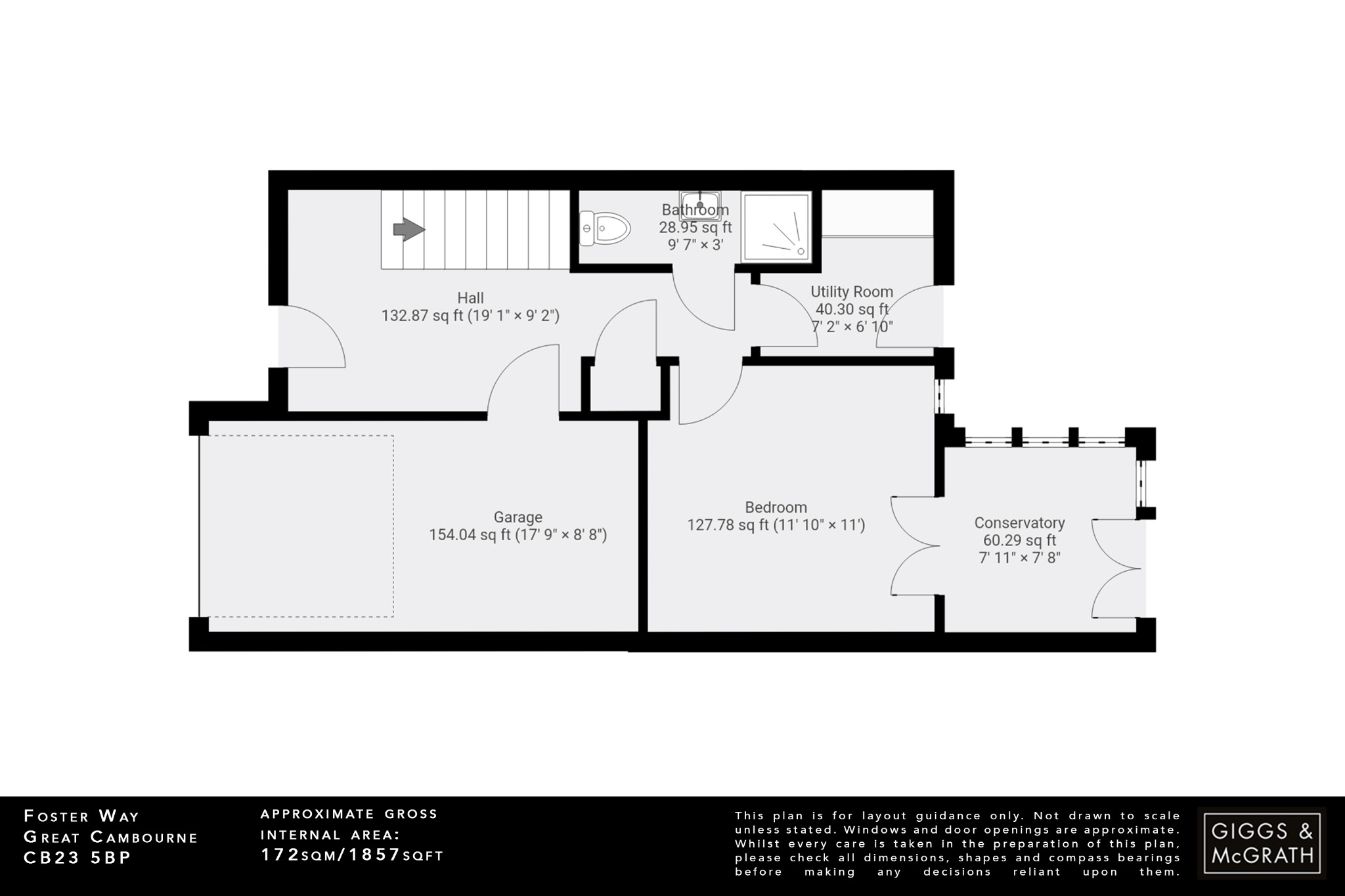 4 bed town house for sale in Foster Way, Cambridge - Property Floorplan