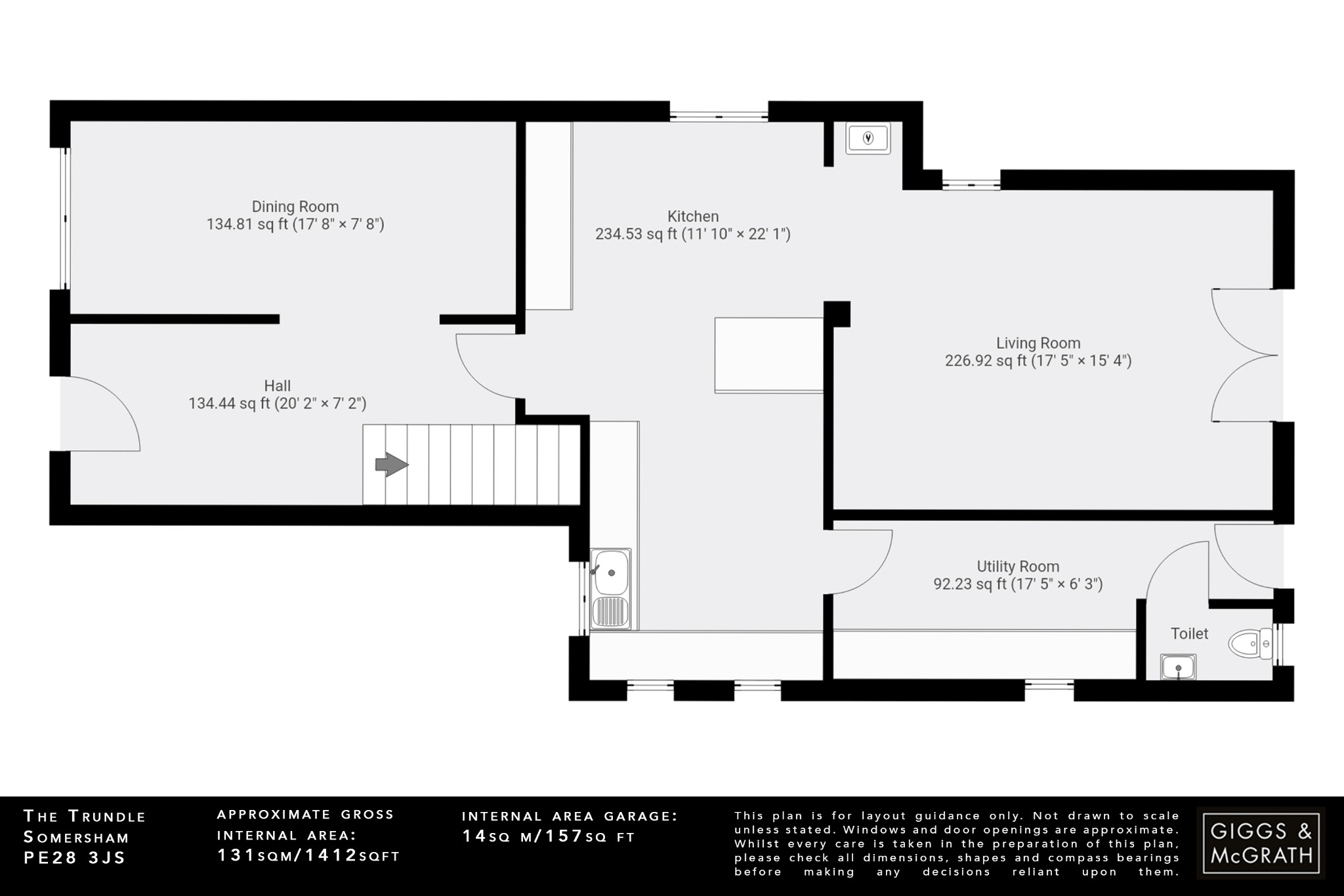 4 bed detached house for sale in The Trundle, Huntingdon - Property Floorplan