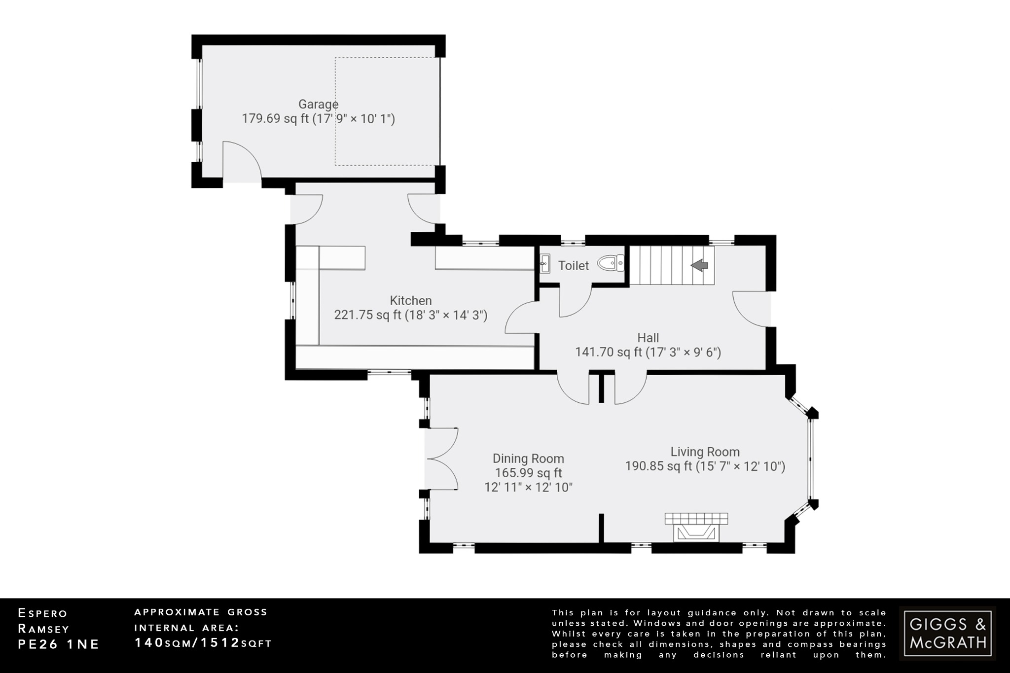 3 bed detached house for sale in Bury Road, Huntingdon - Property Floorplan