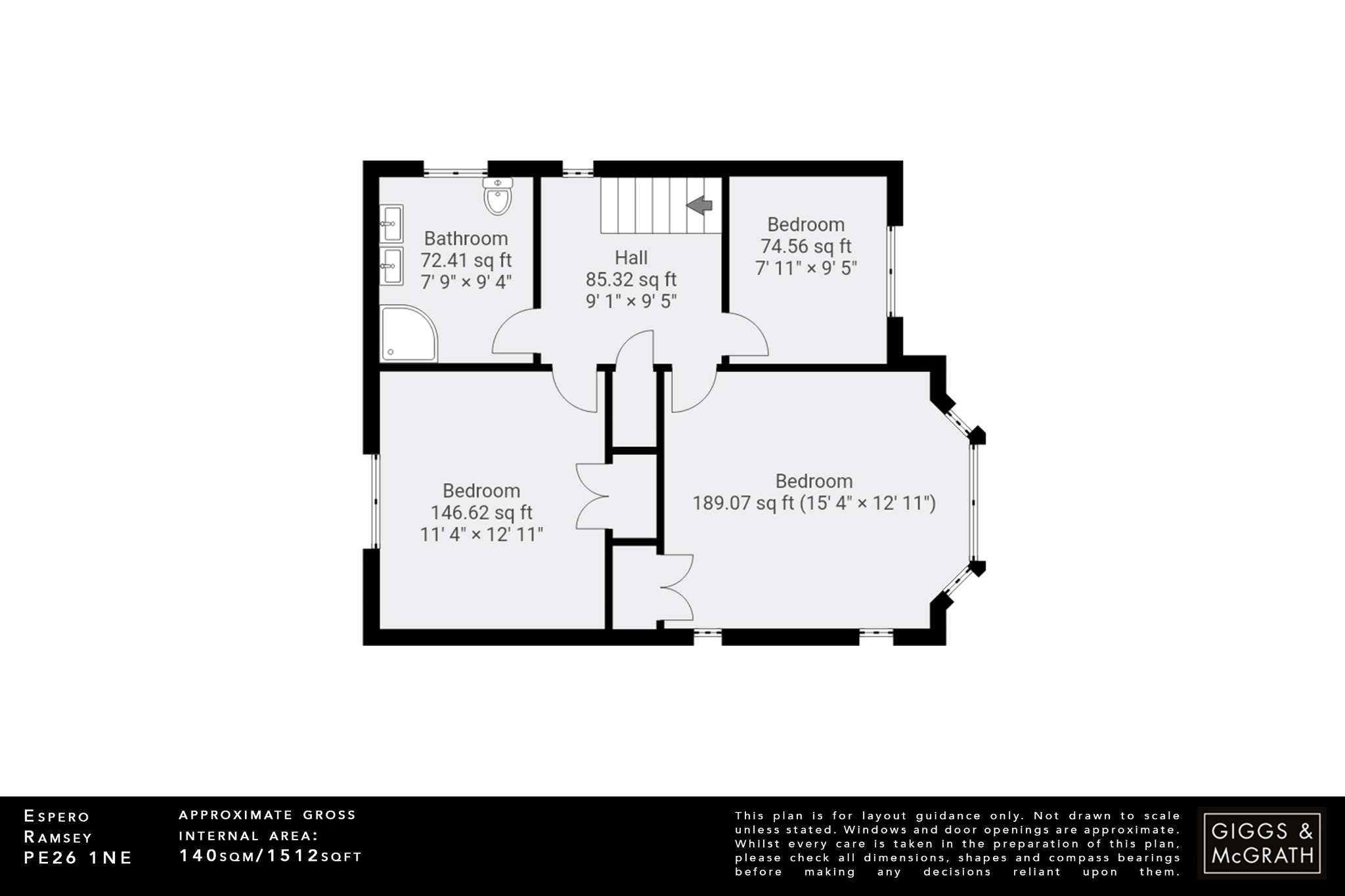 3 bed detached house for sale in Bury Road, Huntingdon - Property Floorplan