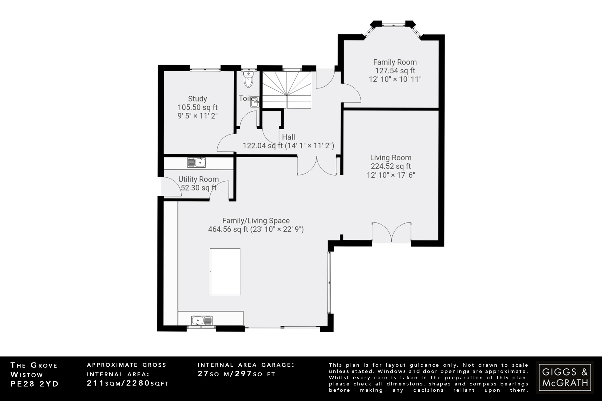 5 bed detached house for sale in The Grove, Huntingdon - Property Floorplan