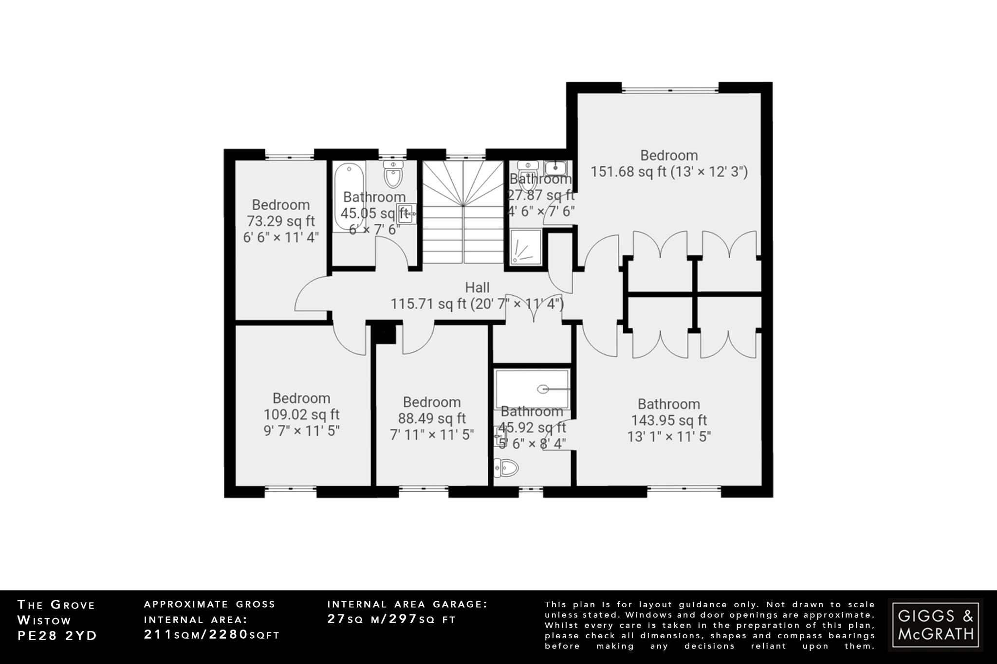 5 bed detached house for sale in The Grove, Huntingdon - Property Floorplan