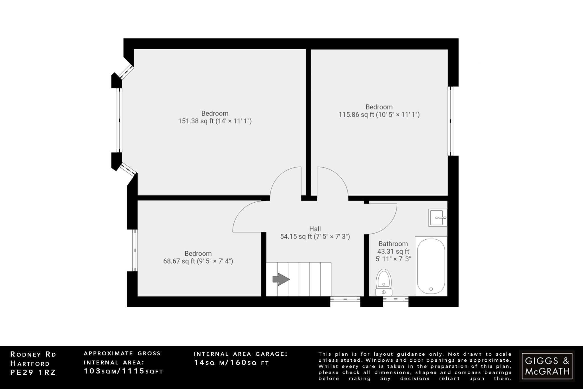 3 bed semi-detached house for sale in Rodney Road, Huntingdon - Property Floorplan