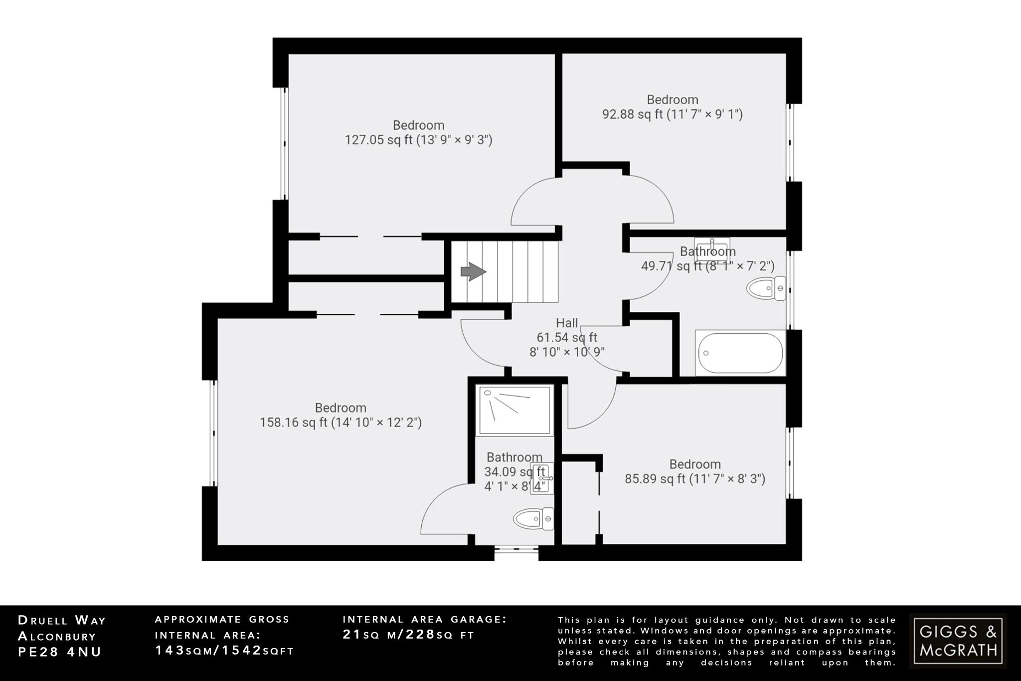 4 bed detached house for sale in Druell Way, Huntingdon - Property Floorplan