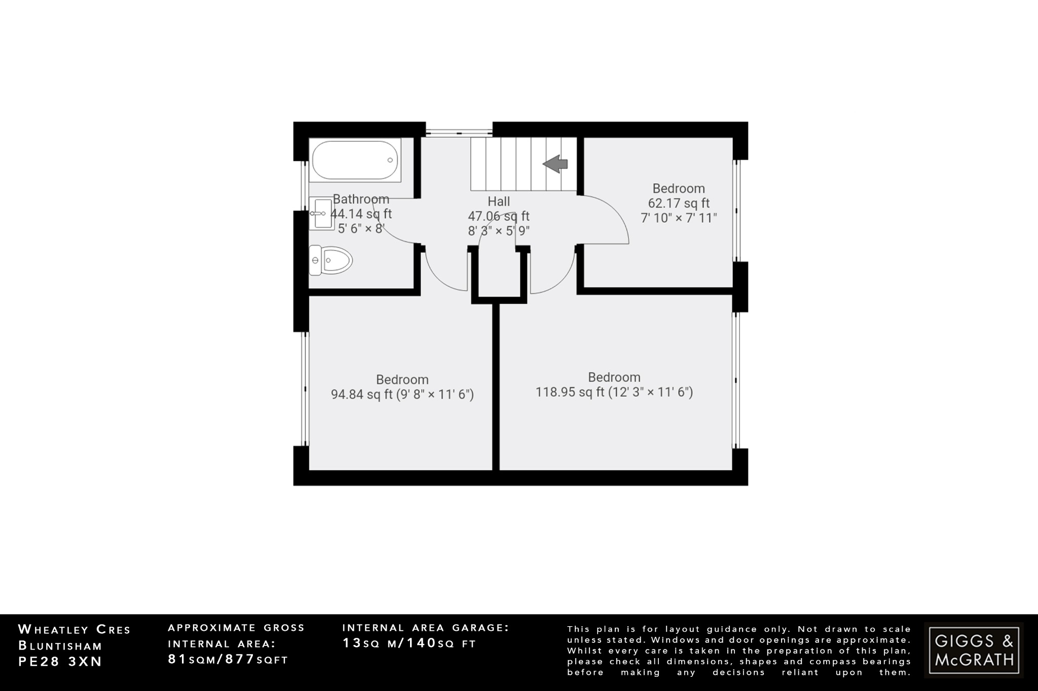 3 bed detached house for sale in Wheatley Crescent, Huntingdon - Property Floorplan