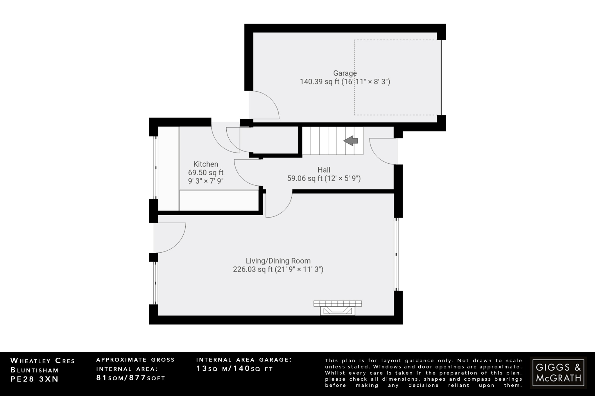 3 bed detached house for sale in Wheatley Crescent, Huntingdon - Property Floorplan