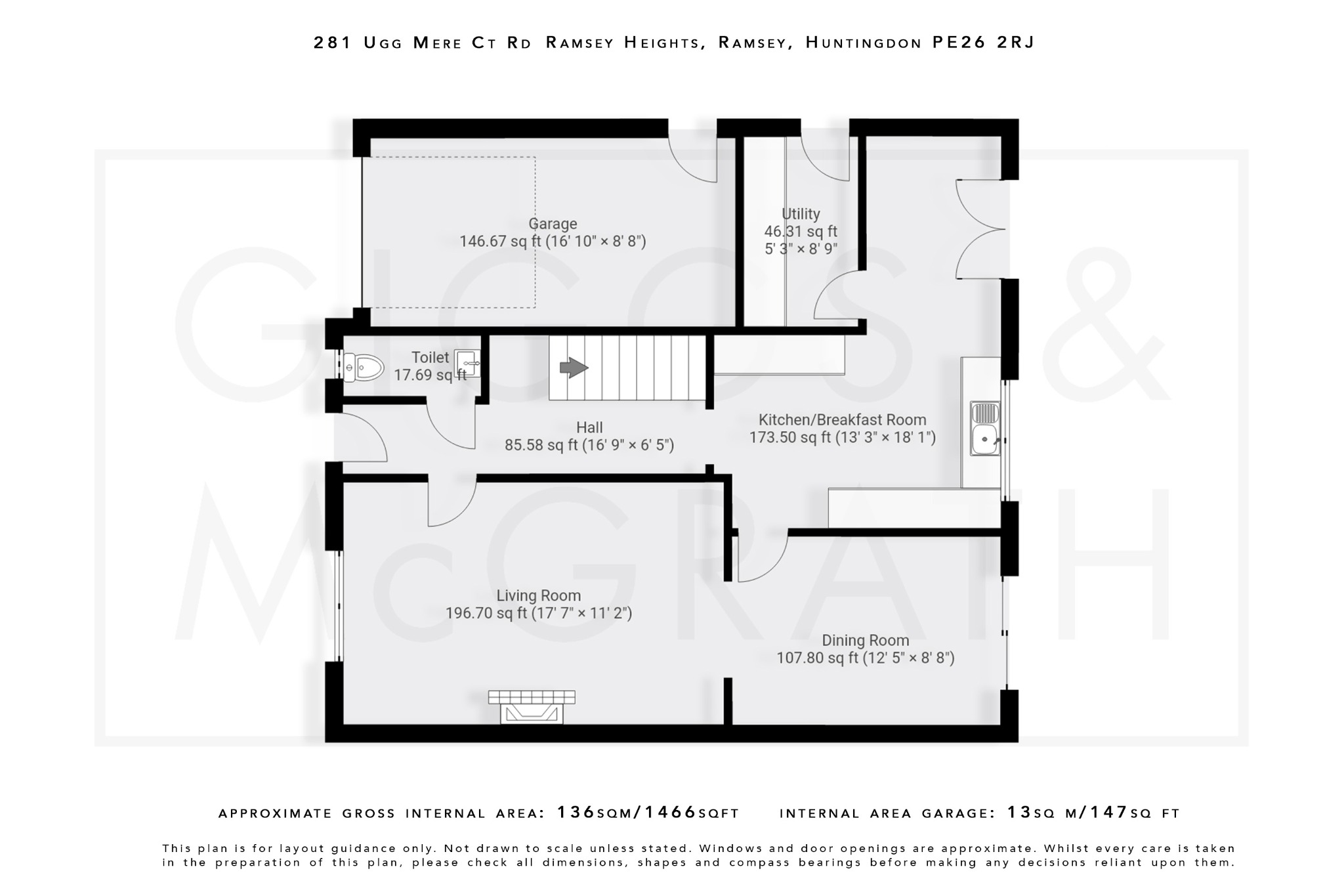 4 bed detached house for sale in Ramsey Heights, Huntingdon - Property Floorplan