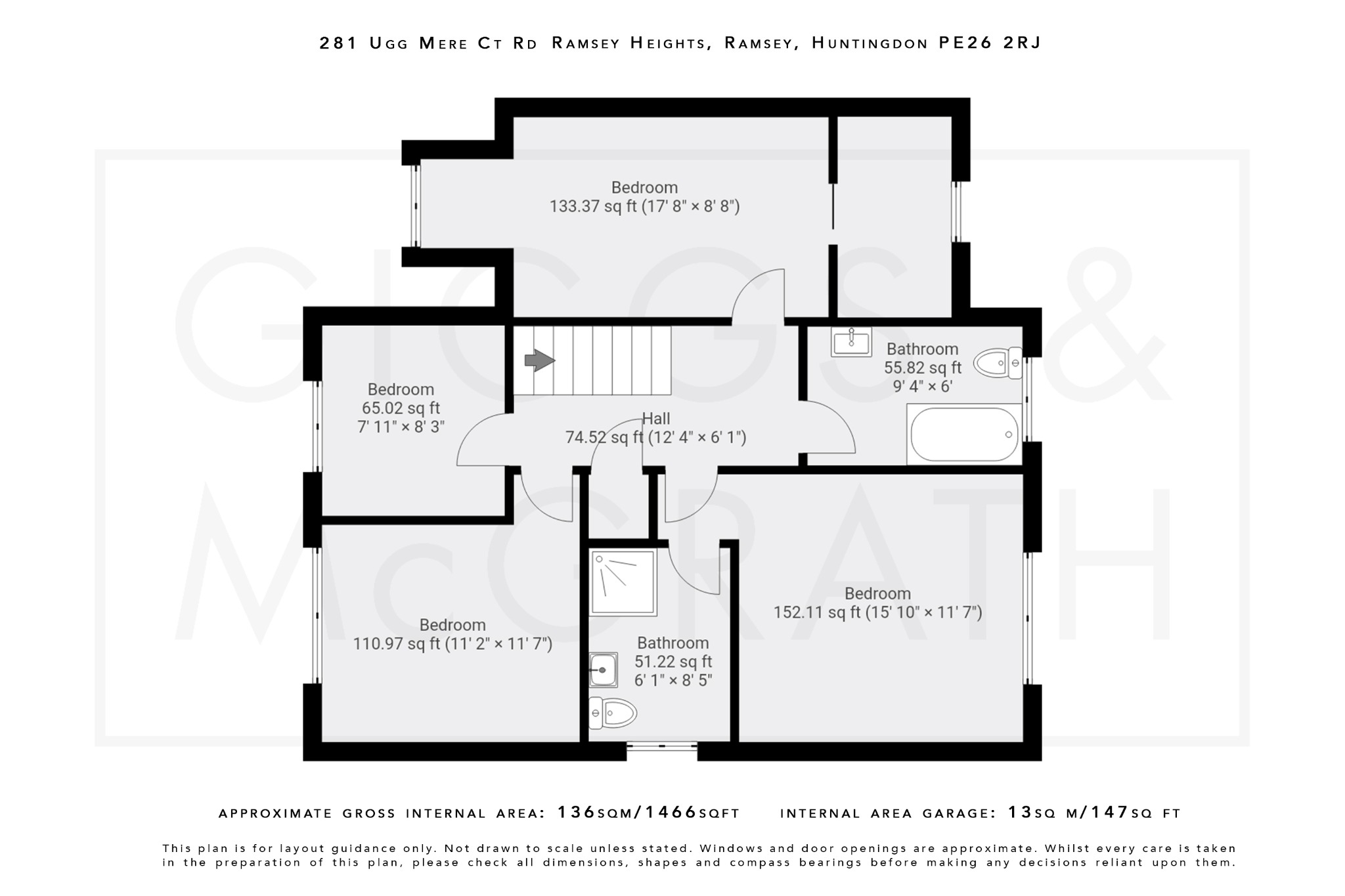 4 bed detached house for sale in Ramsey Heights, Huntingdon - Property Floorplan