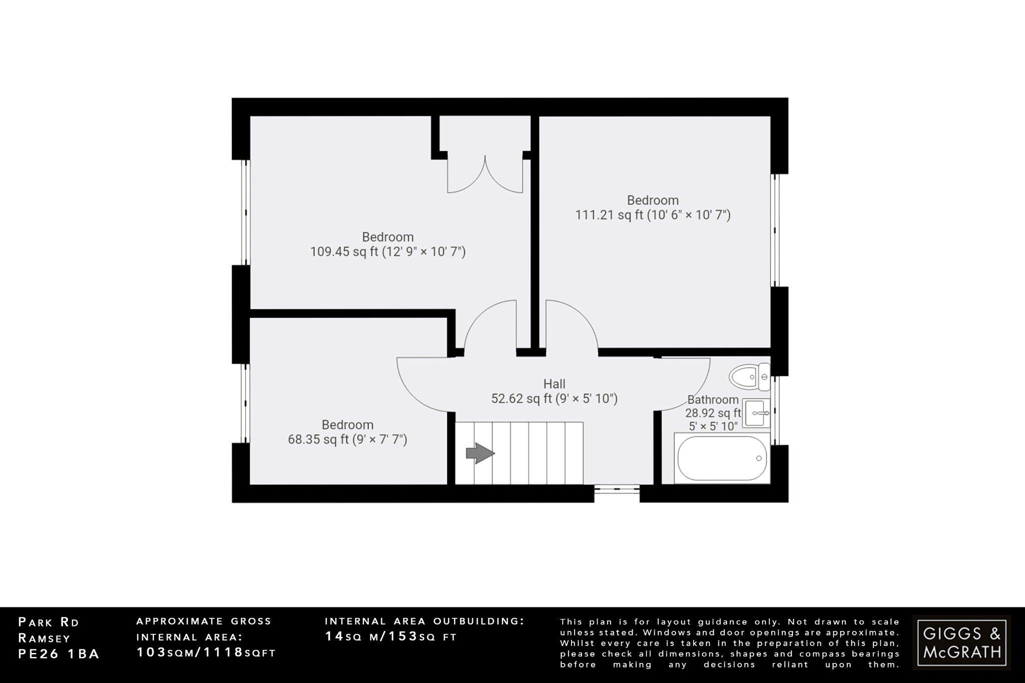 3 bed semi-detached house for sale in Park Road, Huntingdon - Property Floorplan