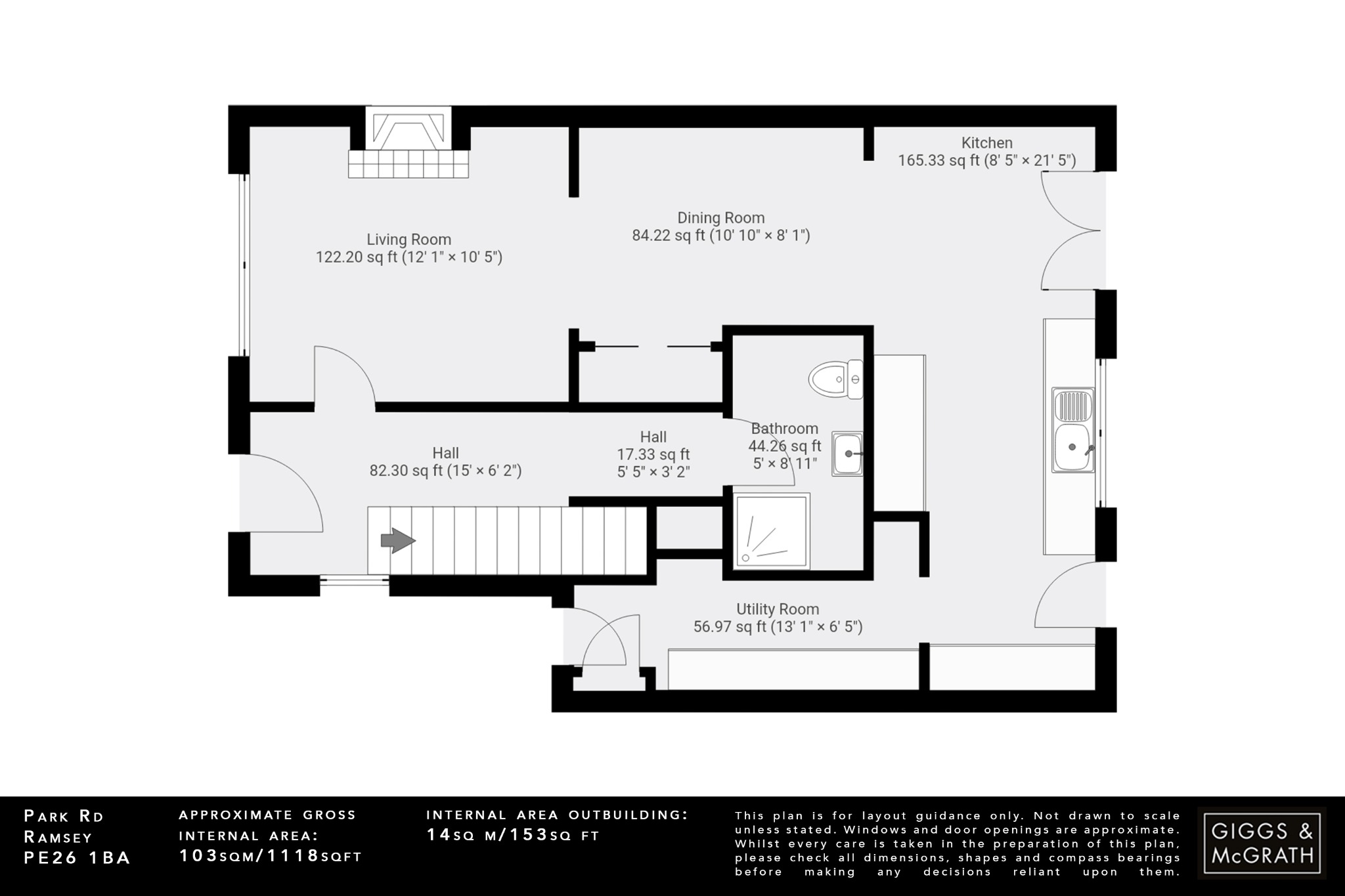 3 bed semi-detached house for sale in Park Road, Huntingdon - Property Floorplan