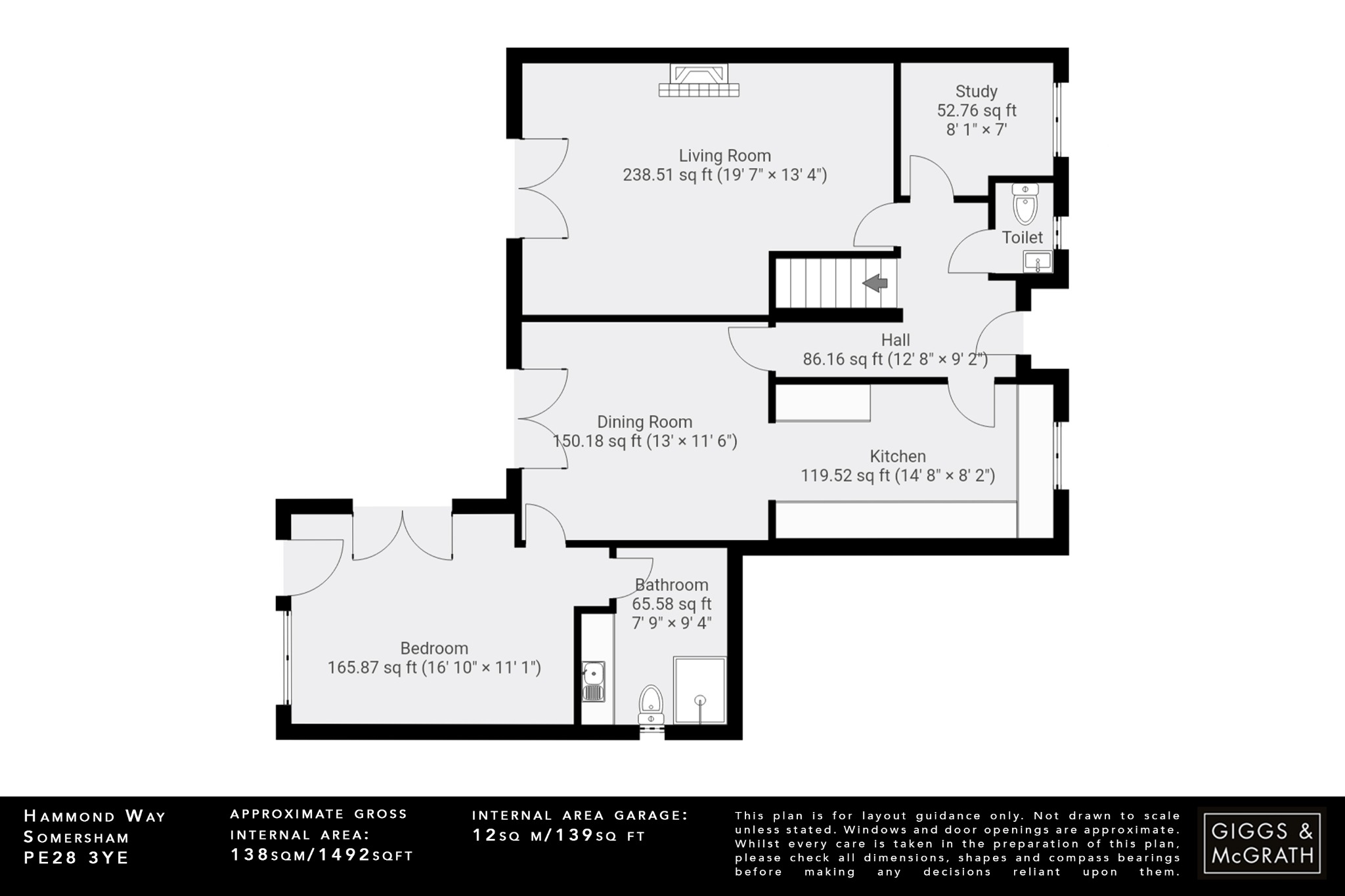 4 bed detached house for sale in Hammond Way, Huntingdon - Property Floorplan