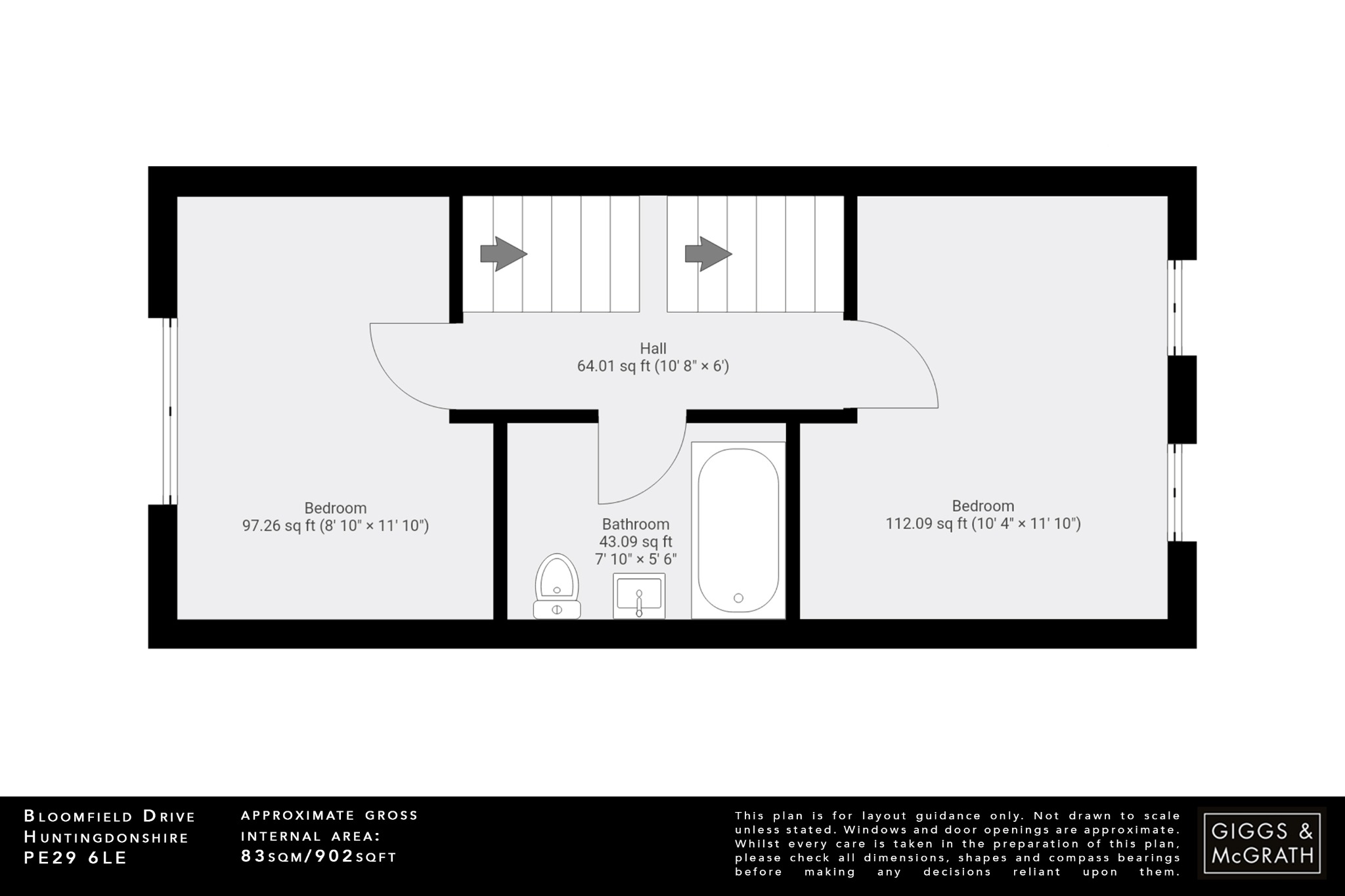 3 bed terraced house for sale in Huntingdon - Property Floorplan