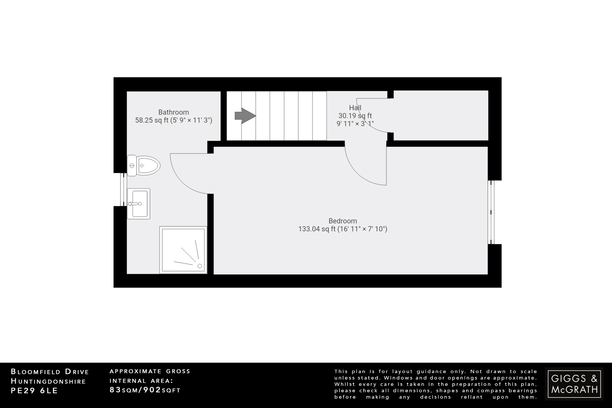 3 bed terraced house for sale in Huntingdon - Property Floorplan