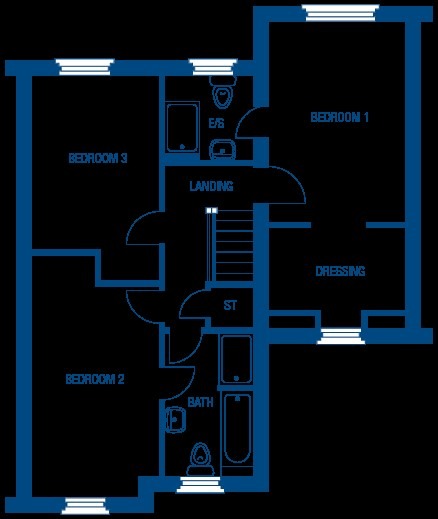 3 bed link detached house for sale in Timperley, Huntingdon - Property Floorplan