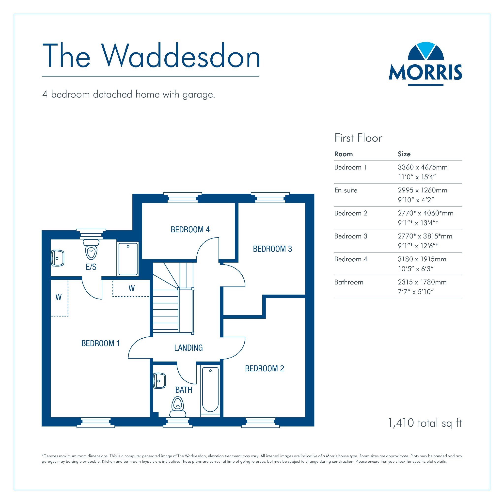 4 bed detached house for sale in Waddesdon, Weald - Property Floorplan