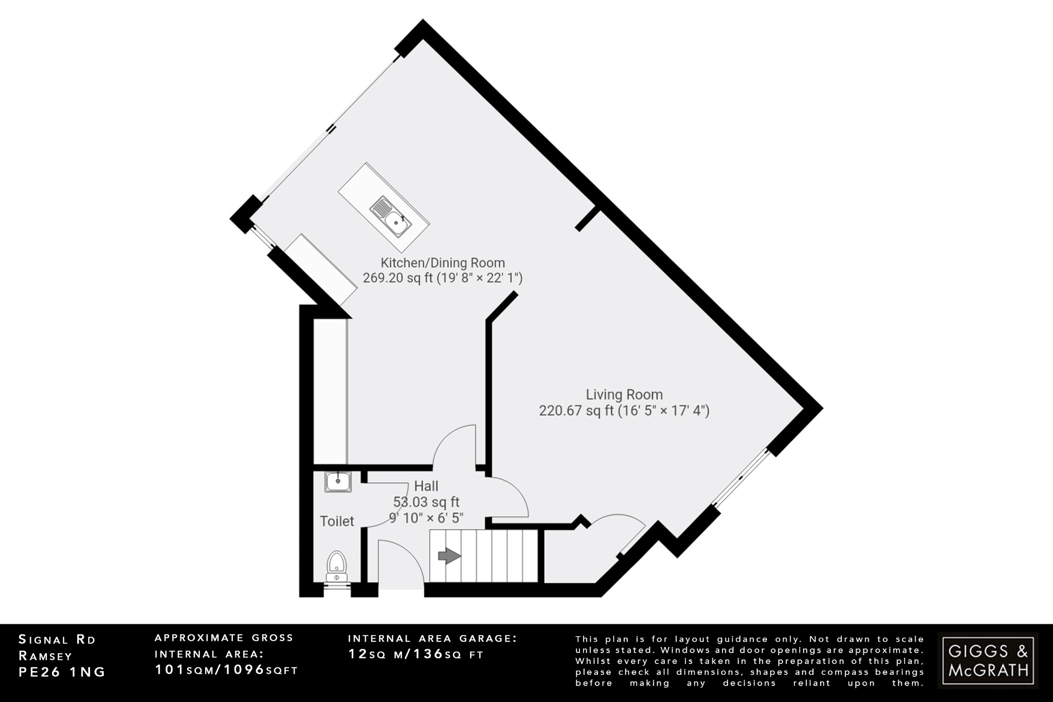 3 bed semi-detached house for sale in Signal Road, Huntingdon - Property Floorplan