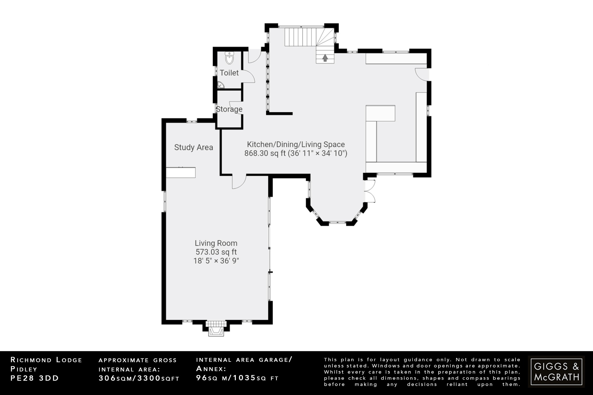 5 bed detached house for sale in Fen Road, Huntingdon - Property Floorplan