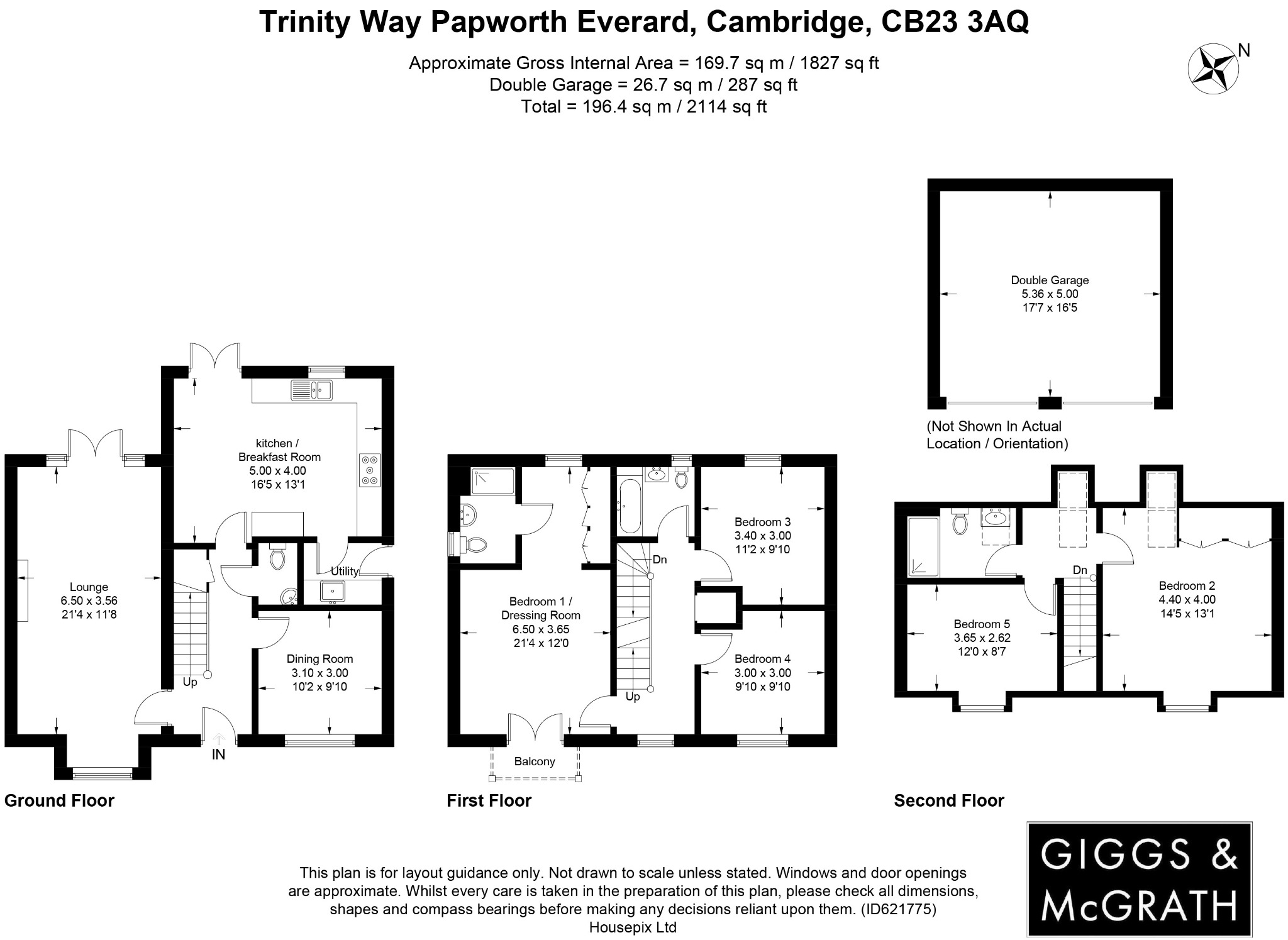 5 bed detached house for sale in Trinity Way, Cambridge - Property Floorplan