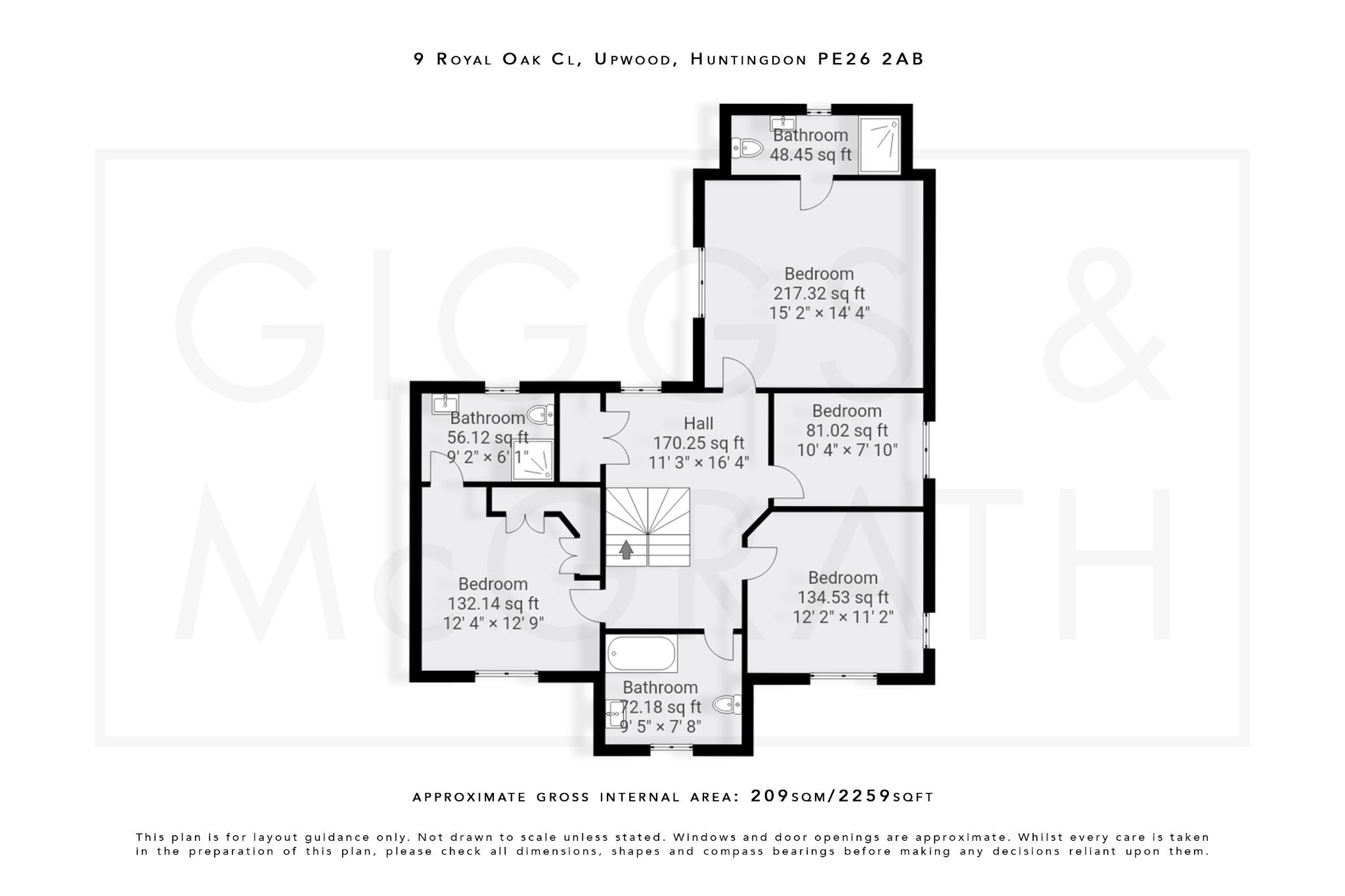 4 bed detached house for sale in Upwood, Huntingdon - Property Floorplan
