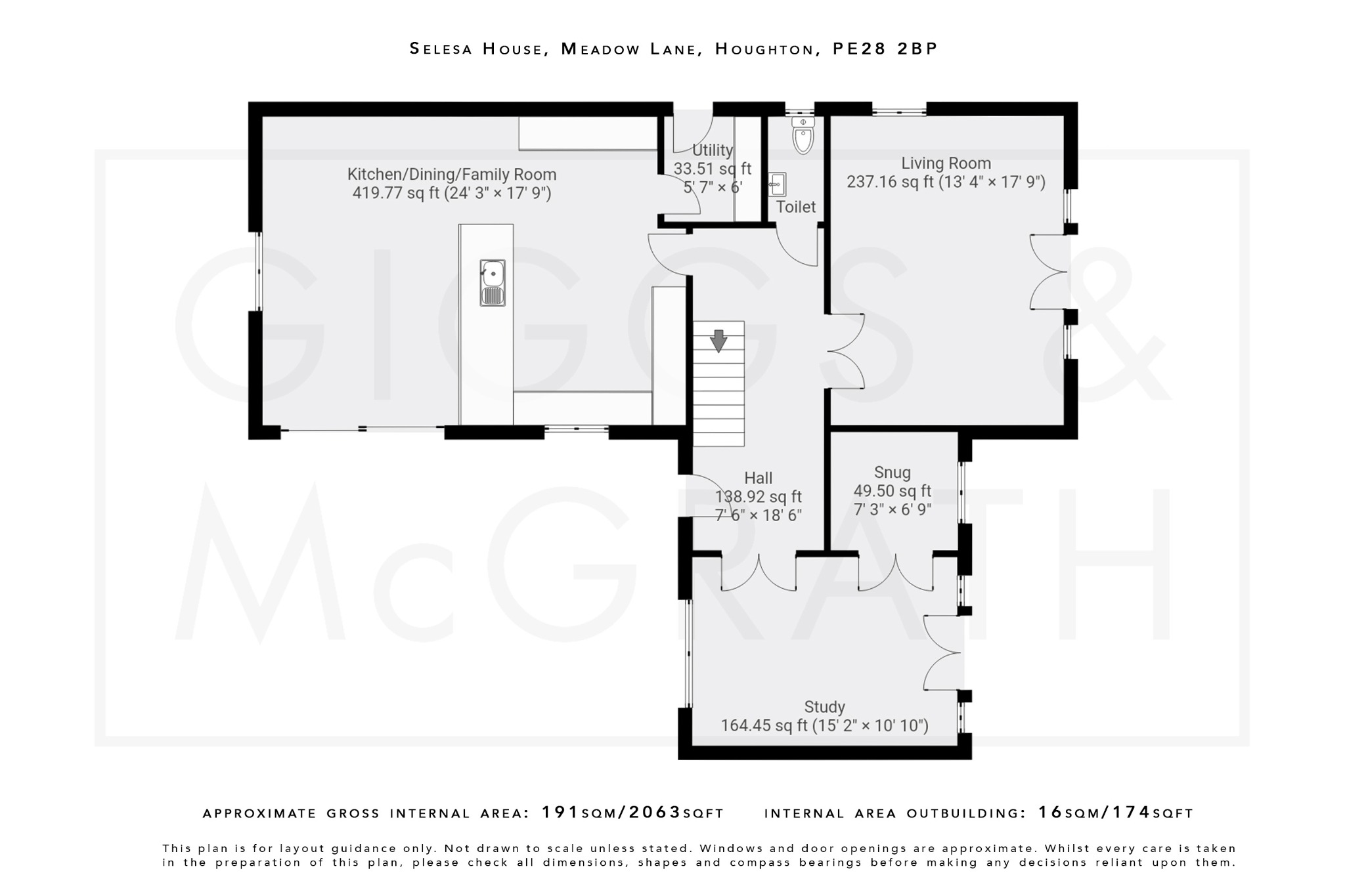 4 bed detached house for sale in Meadow Lane, Huntingdon - Property Floorplan