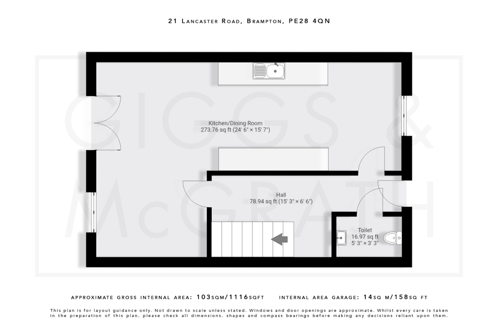 4 bed semi-detached house for sale in Lancaster Road, Huntingdon - Property Floorplan