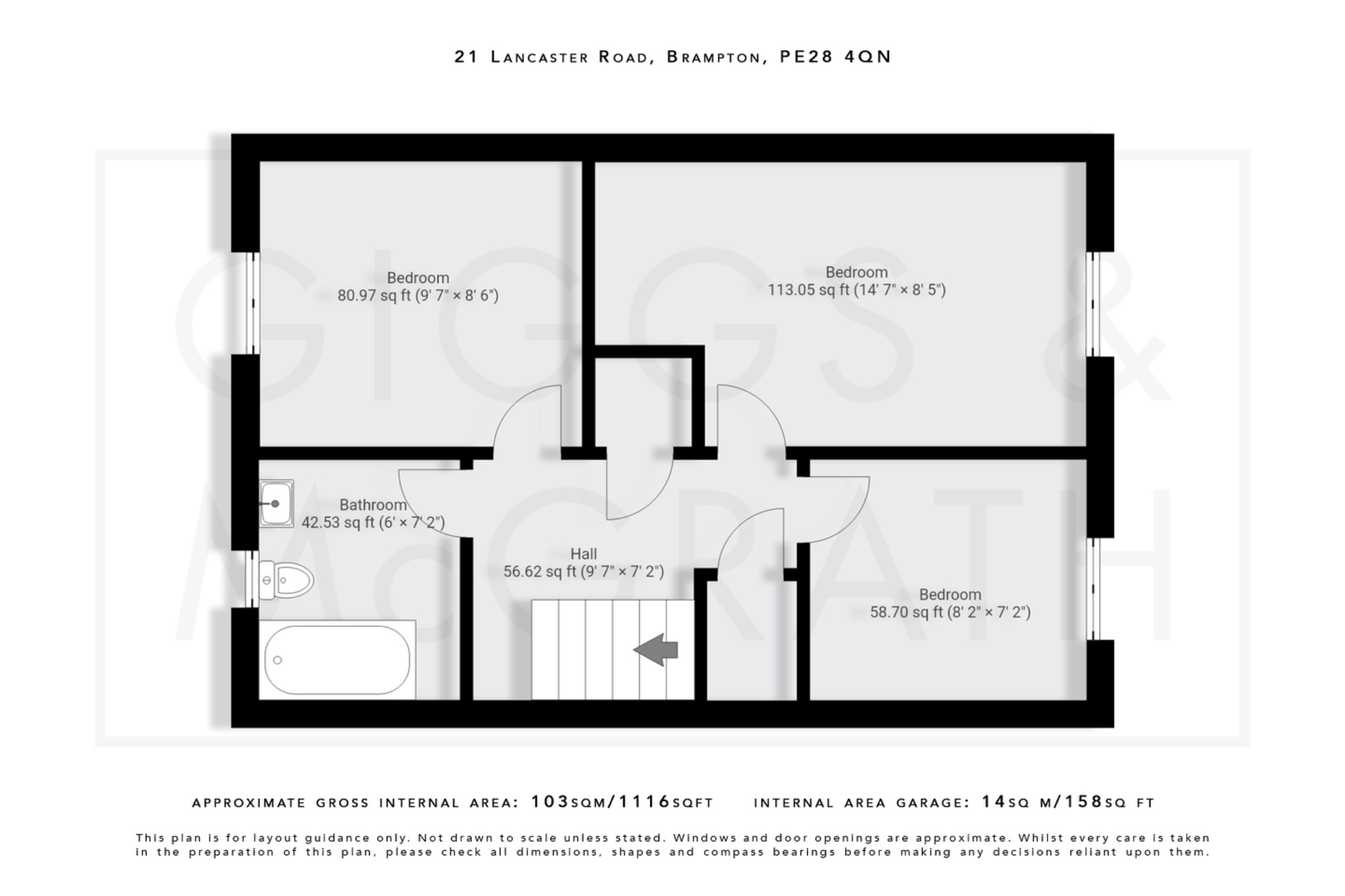 4 bed semi-detached house for sale in Lancaster Road, Huntingdon - Property Floorplan