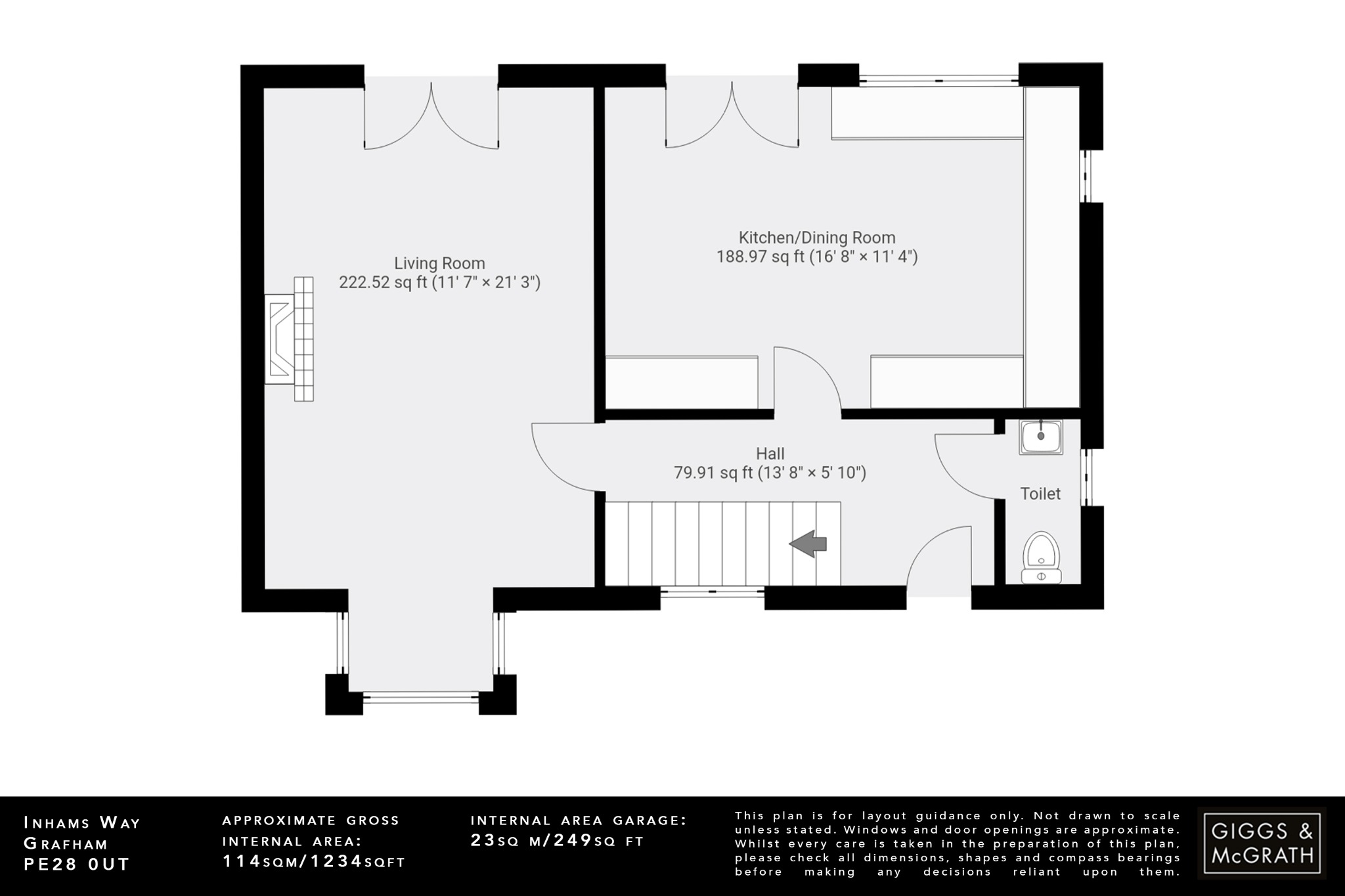 4 bed detached house for sale in Inhams Way, Huntingdon - Property Floorplan