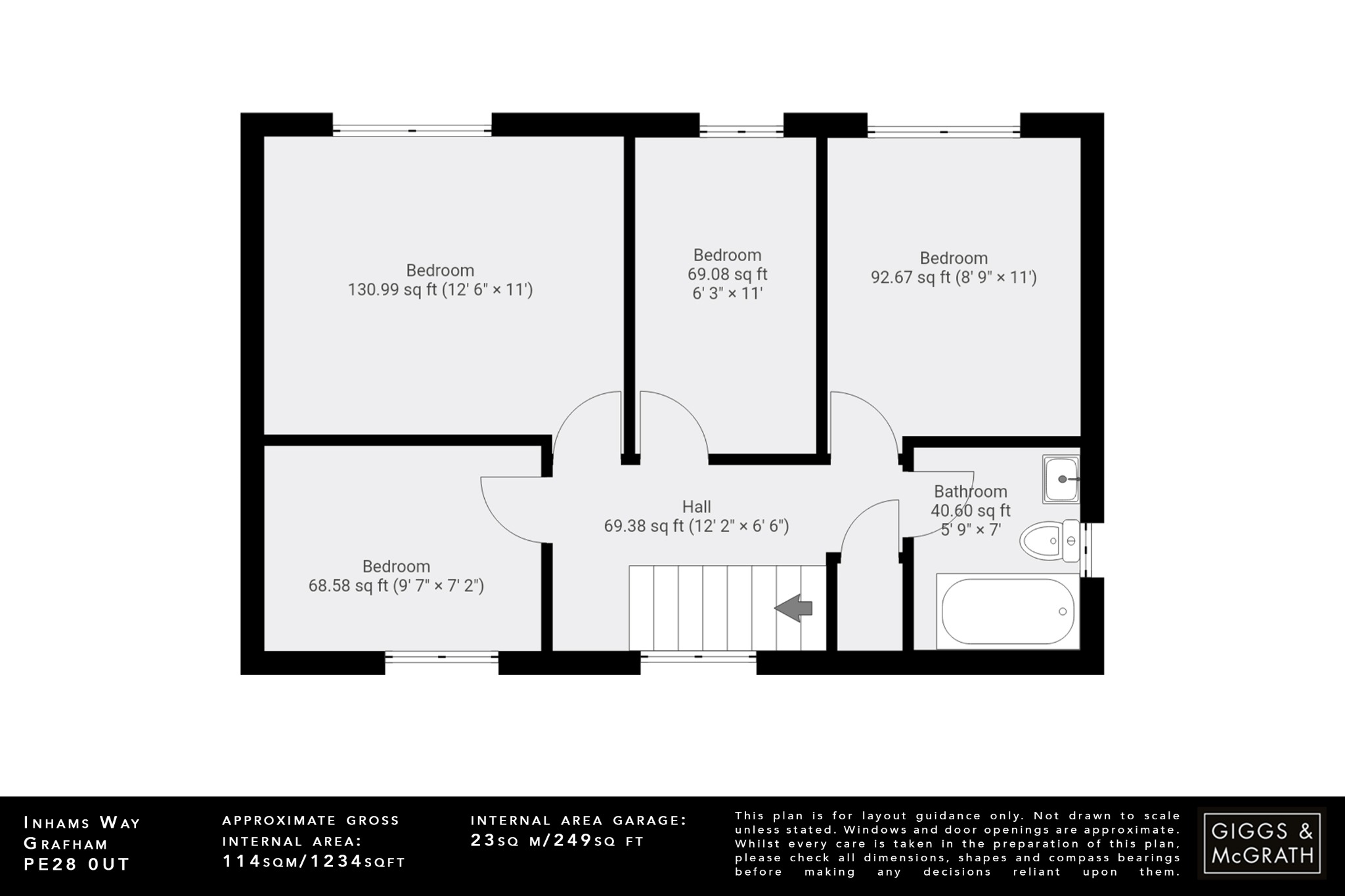 4 bed detached house for sale in Inhams Way, Huntingdon - Property Floorplan