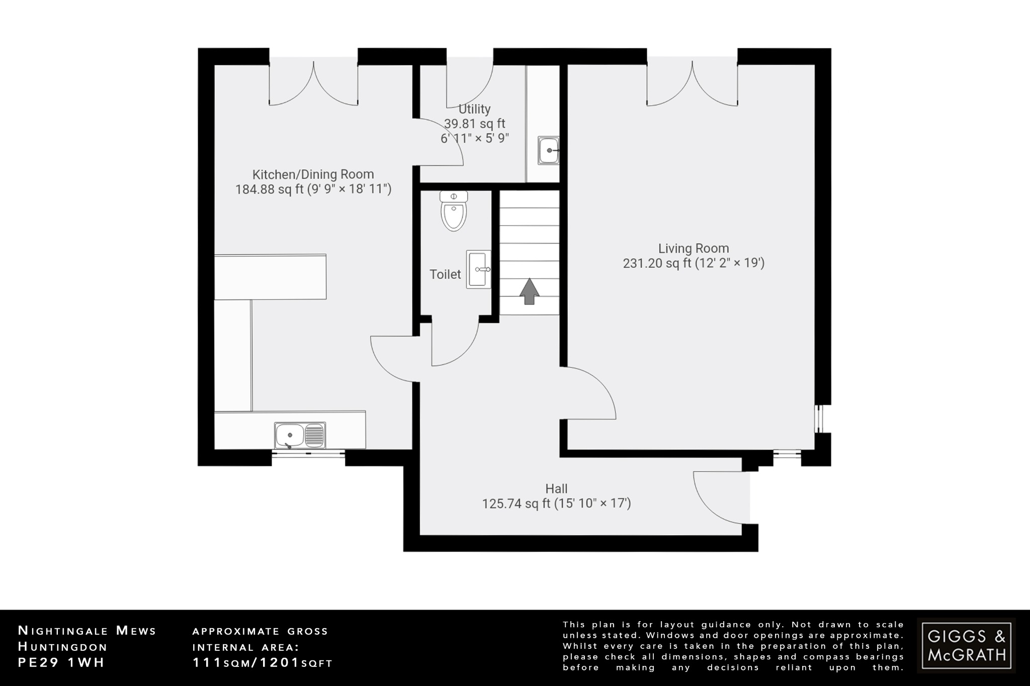 3 bed semi-detached house for sale in Primrose Lane, Cambridgeshire - Property Floorplan