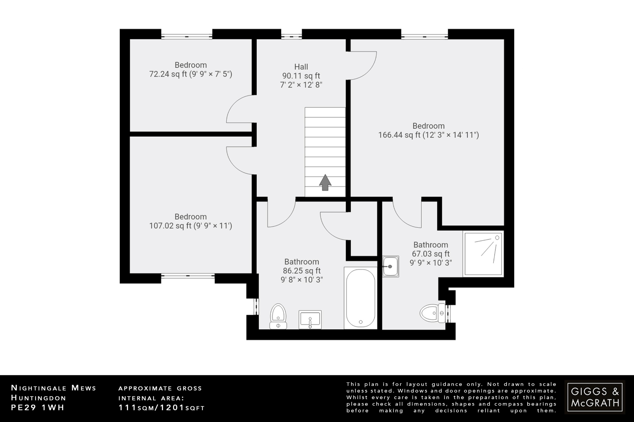 3 bed semi-detached house for sale in Primrose Lane, Cambridgeshire - Property Floorplan