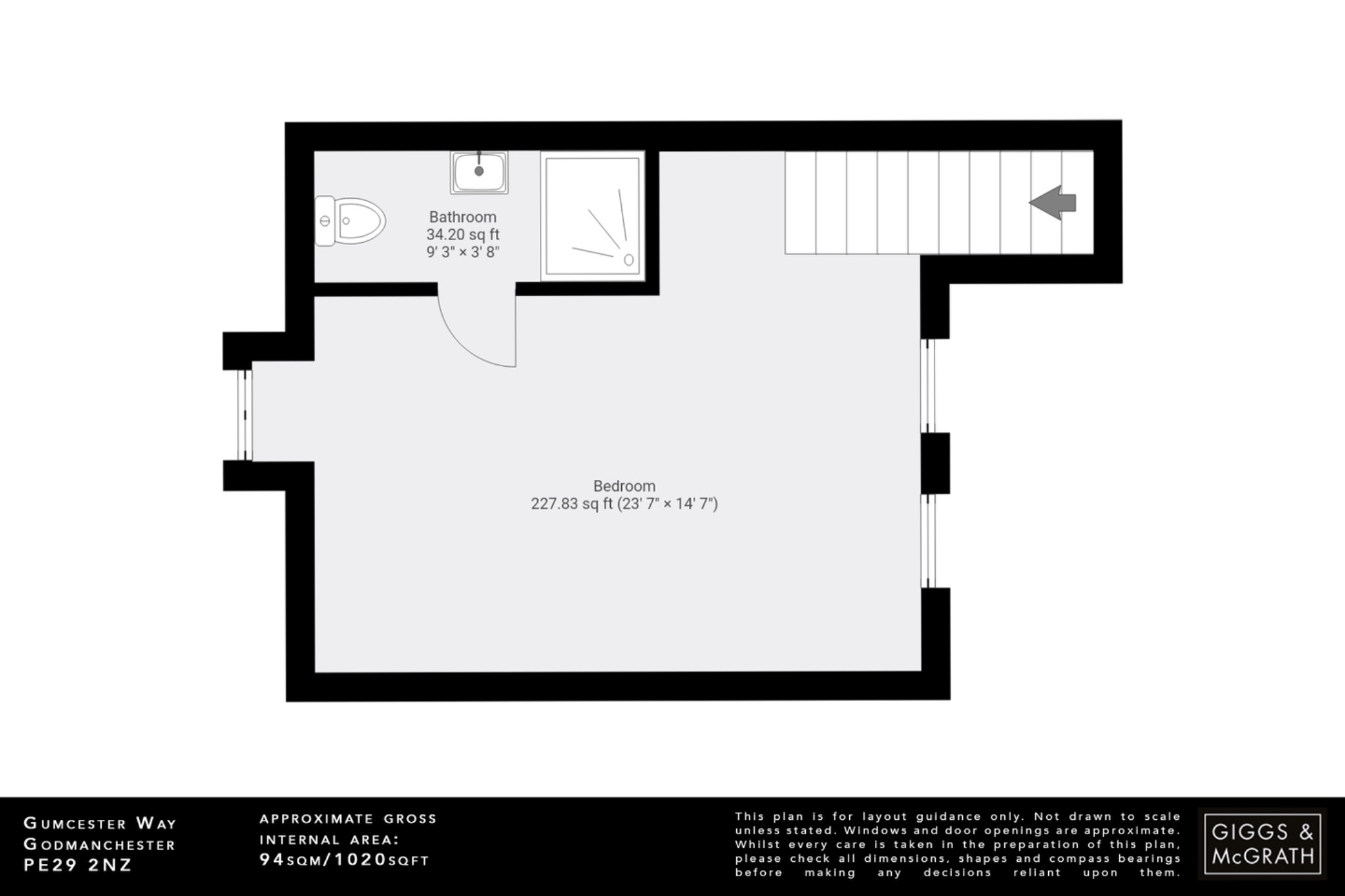 3 bed semi-detached house for sale in Gumcester Way, Huntingdon - Property Floorplan