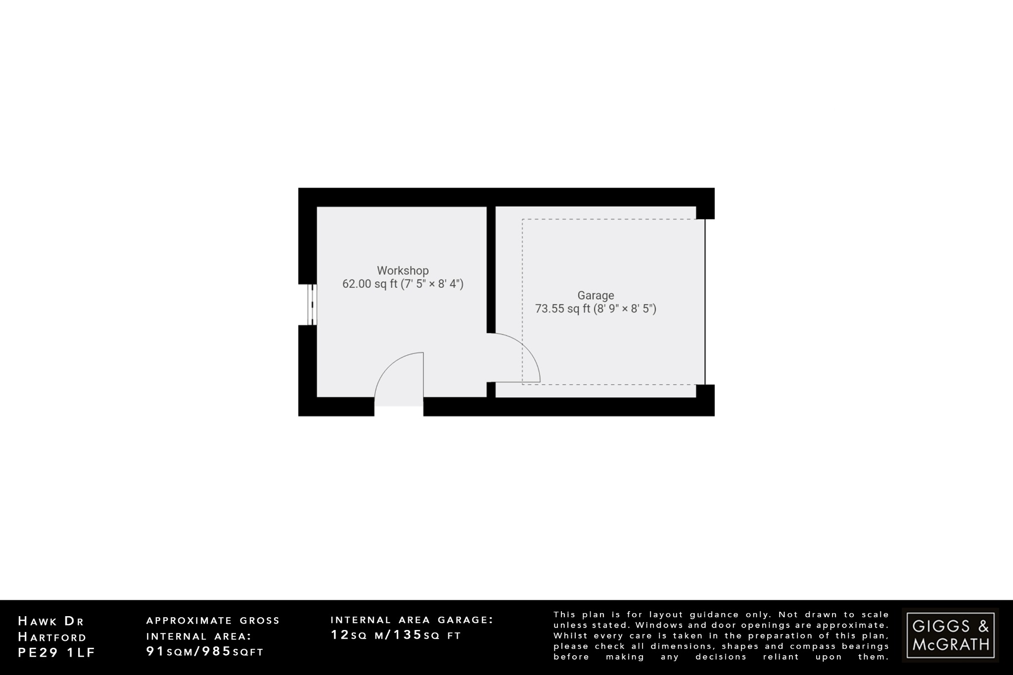3 bed detached house for sale in Hawk Drive, Huntingdon - Property Floorplan