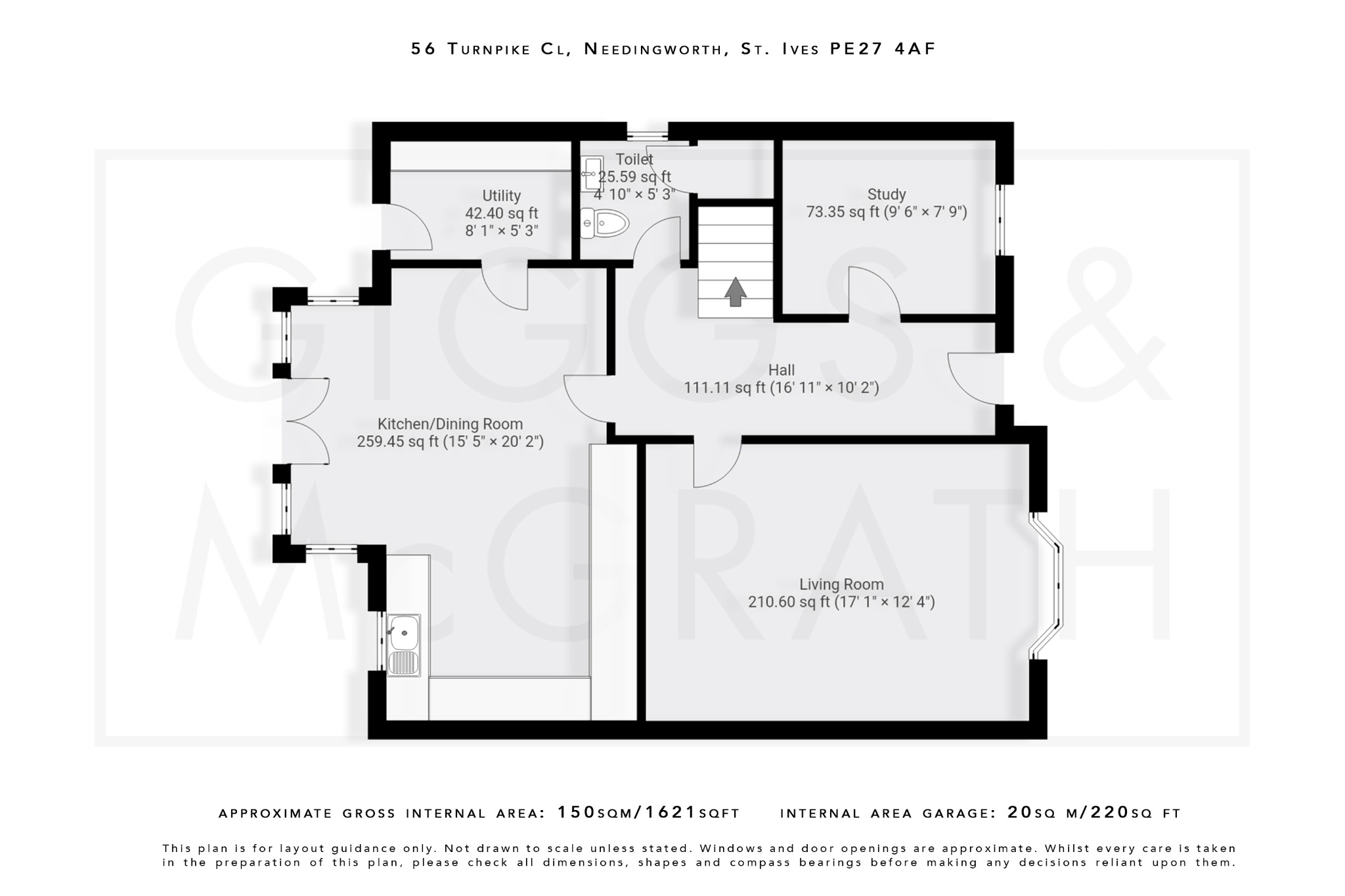 4 bed detached house for sale in Turnpike Close, St. Ives - Property Floorplan