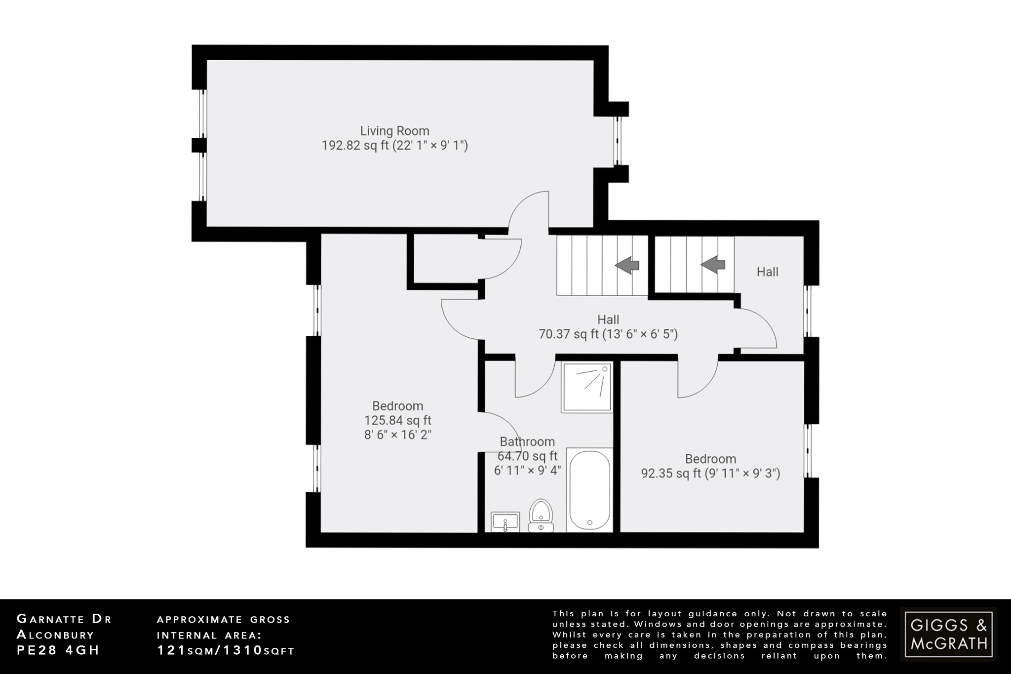 3 bed semi-detached house for sale in Garnatte Drive, Huntingdon - Property Floorplan