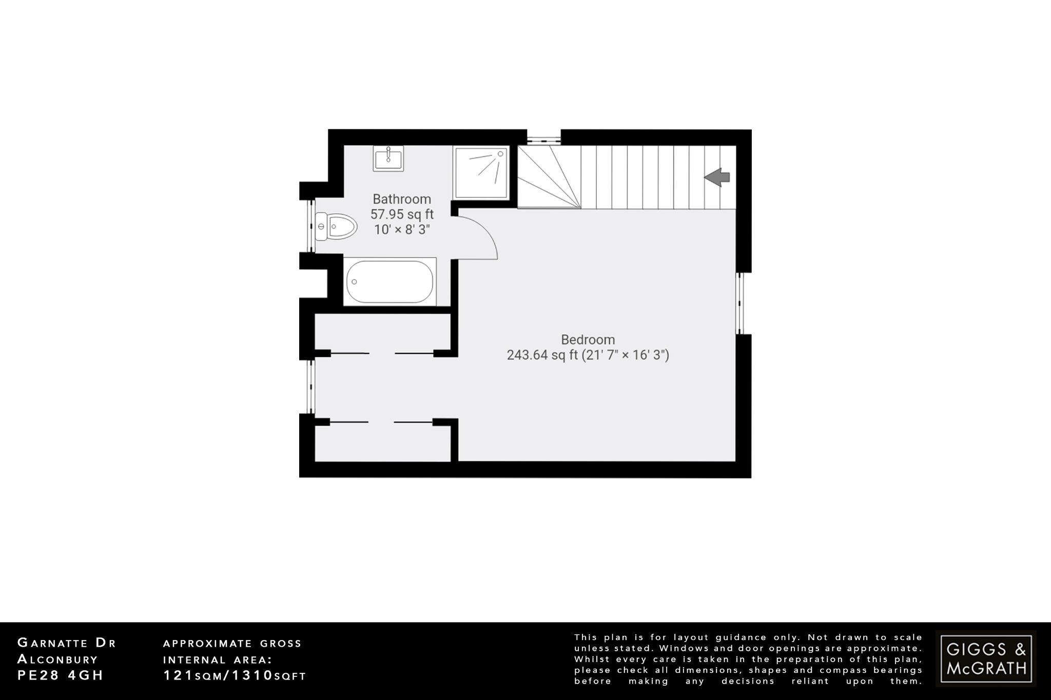 3 bed semi-detached house for sale in Garnatte Drive, Huntingdon - Property Floorplan