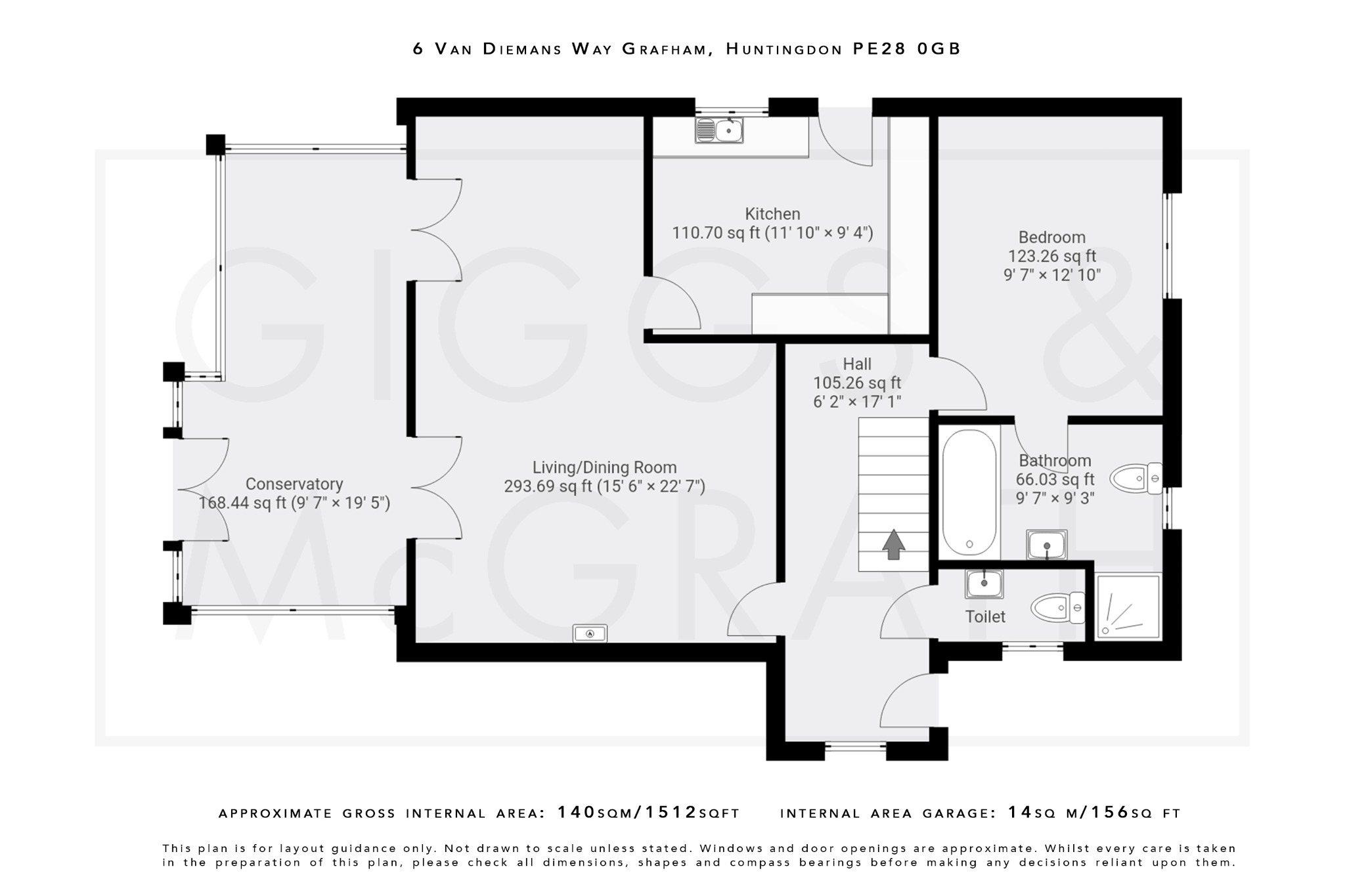 3 bed detached house for sale in Van Diemens Way, Huntingdon - Property Floorplan