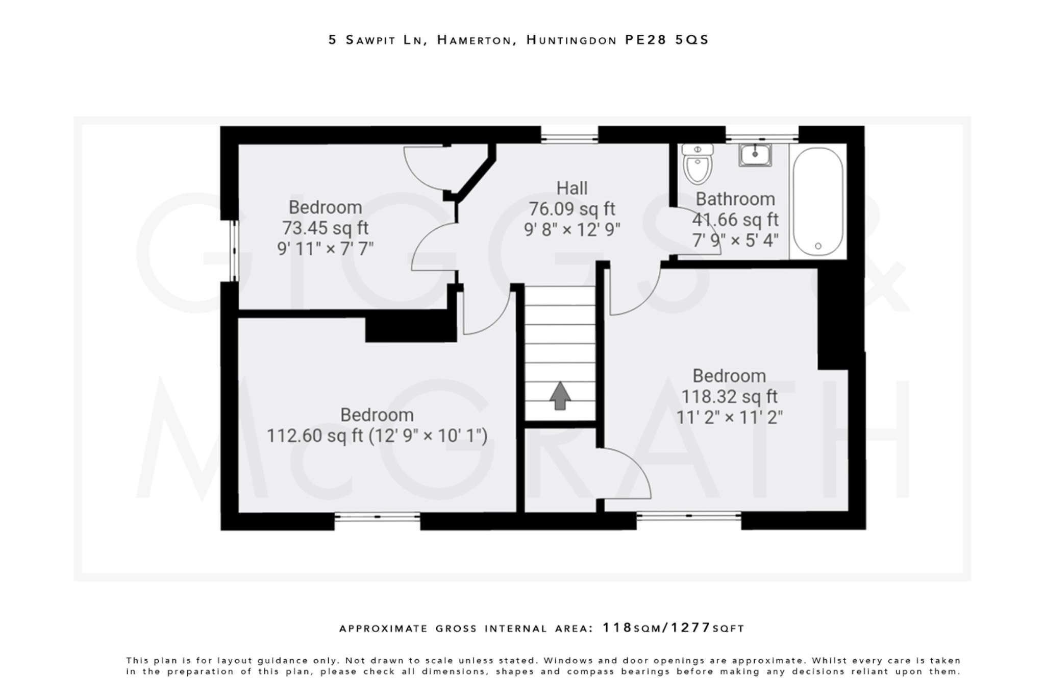 3 bed semi-detached house for sale in Hamerton, Cambridgeshire - Property Floorplan