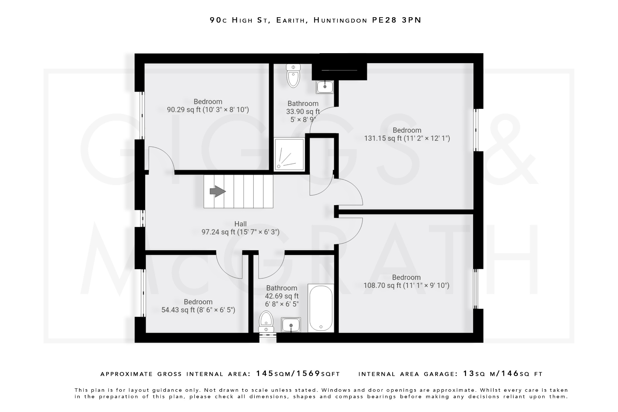 4 bed semi-detached house for sale in Earith, Cambridgeshire - Property Floorplan