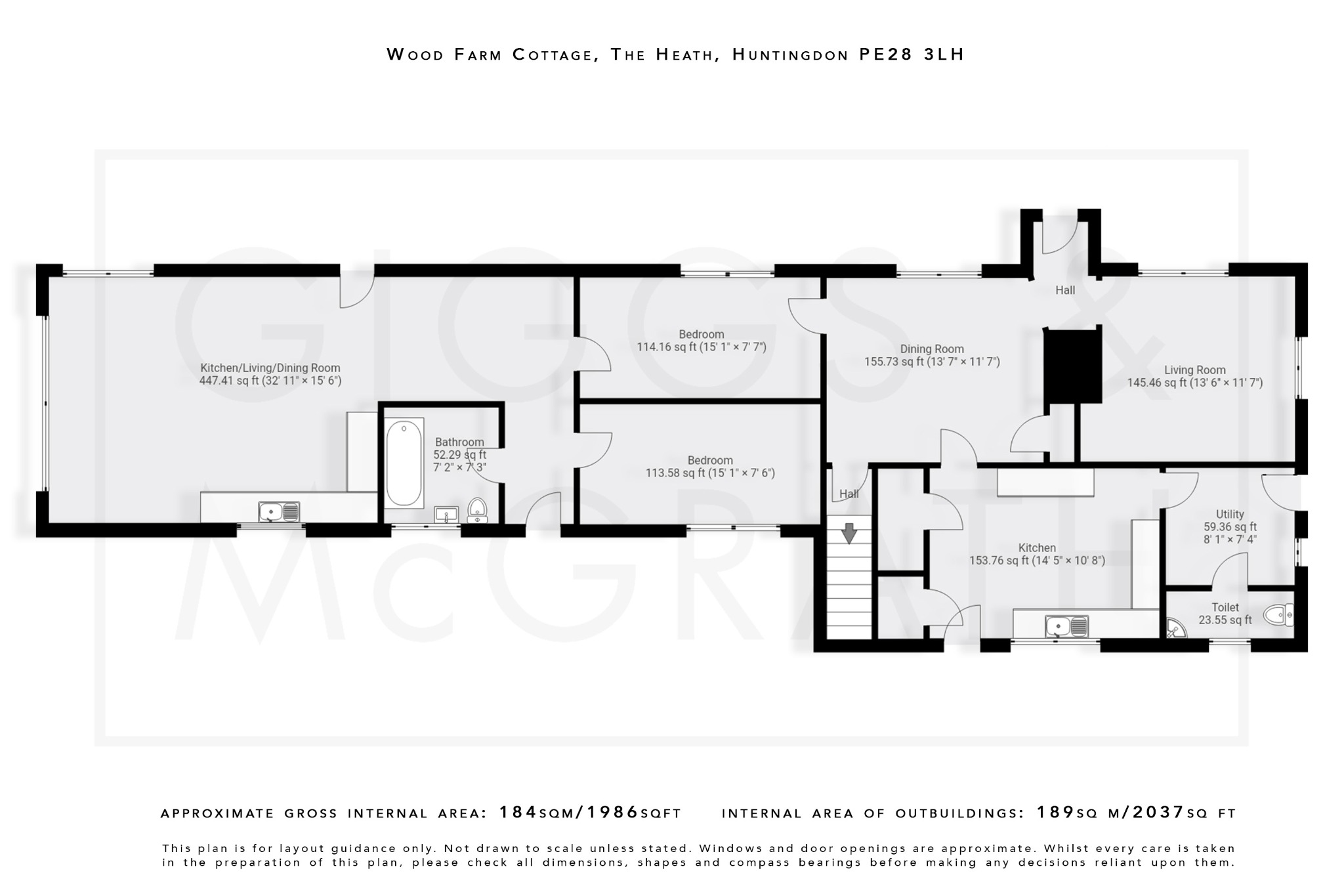 5 bed detached house for sale in The Heath, Huntingdon - Property Floorplan