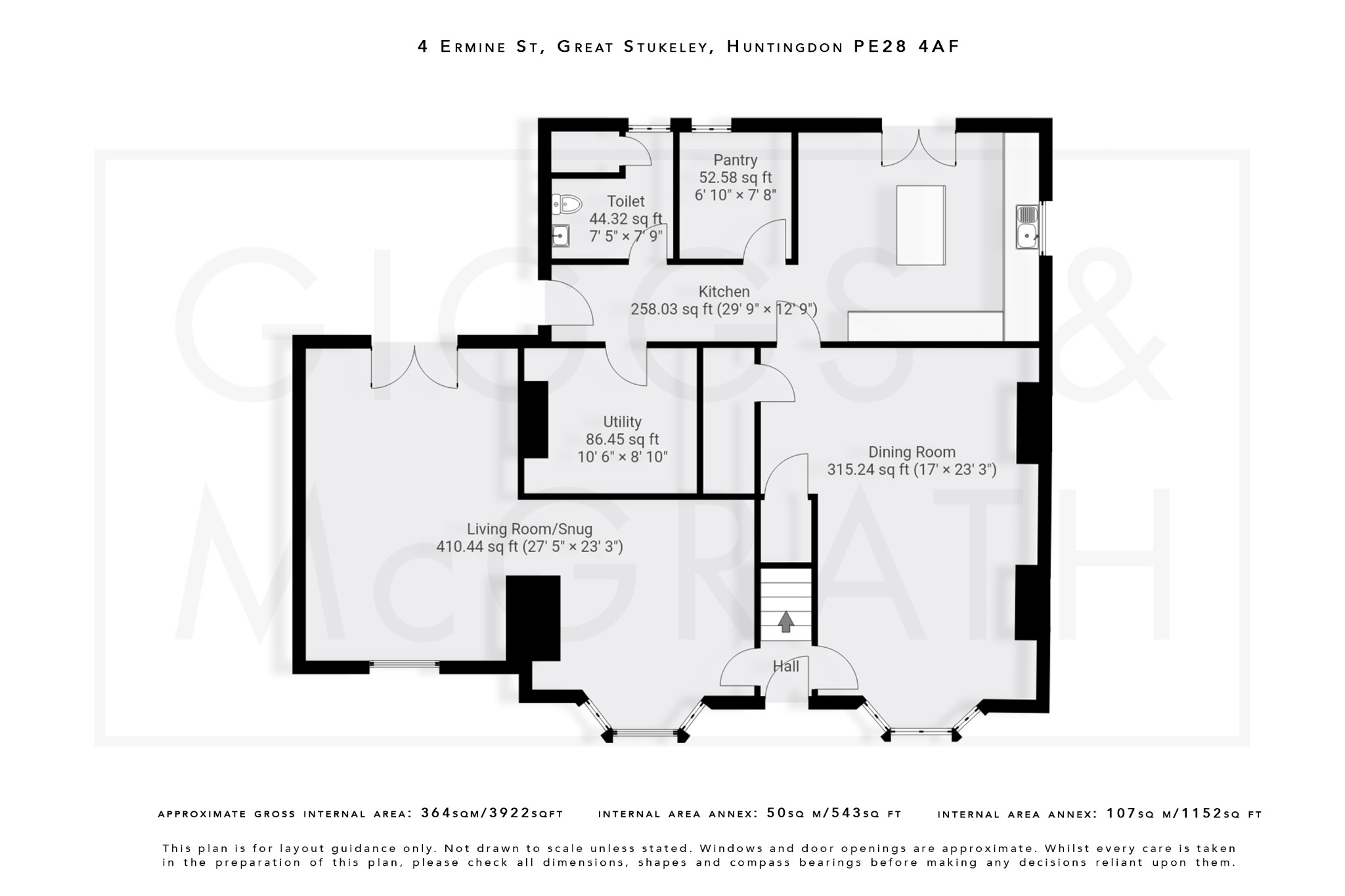 4 bed detached house for sale in Ermine Street, Huntingdon - Property Floorplan