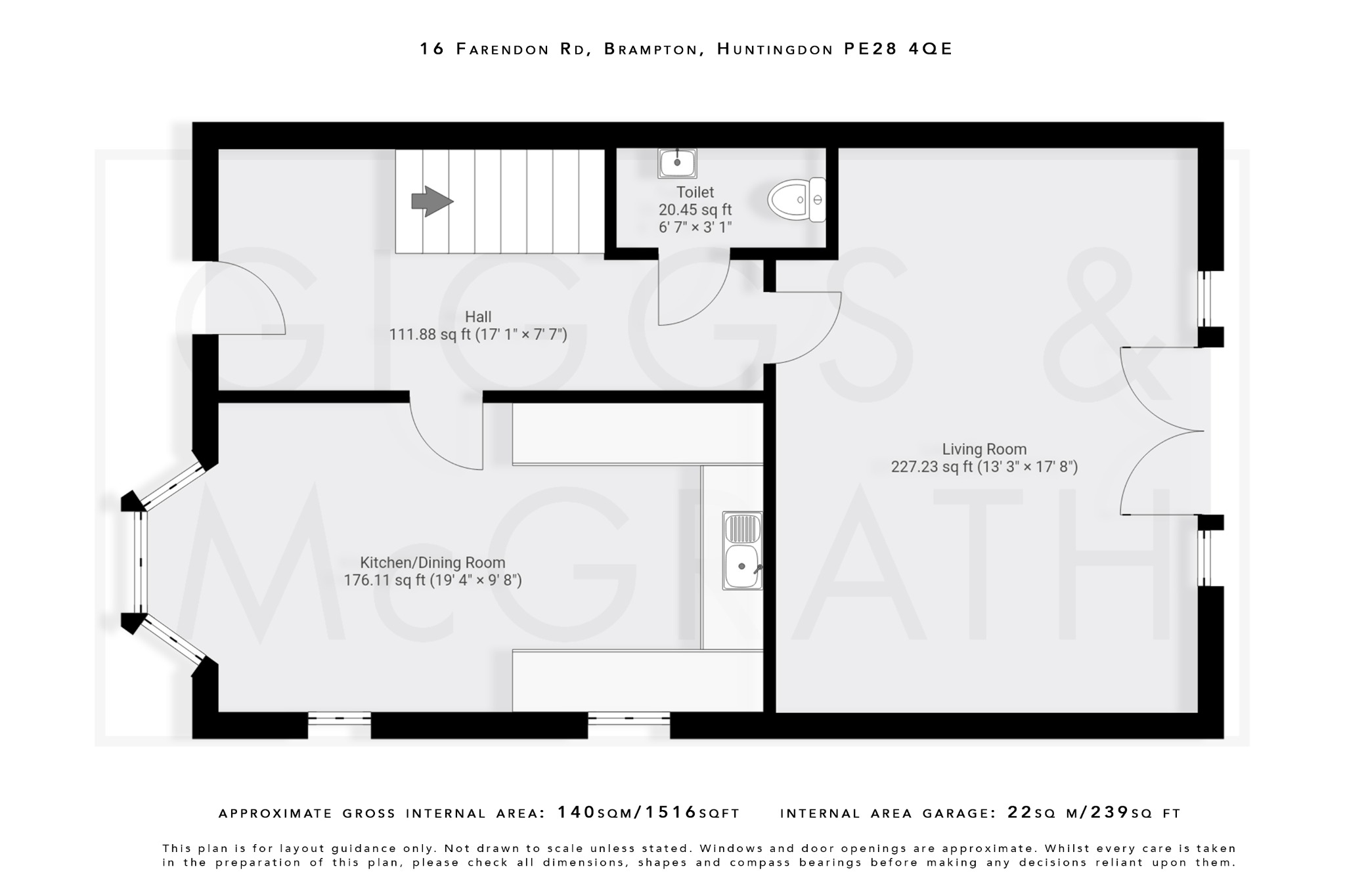 4 bed semi-detached house for sale in Brampton, Cambridgeshire - Property Floorplan