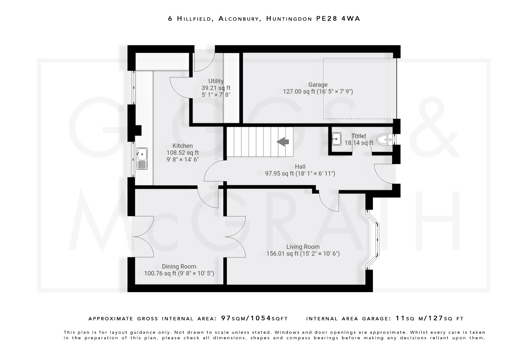 3 bed detached house for sale in Alconbury, Cambridgeshire - Property Floorplan